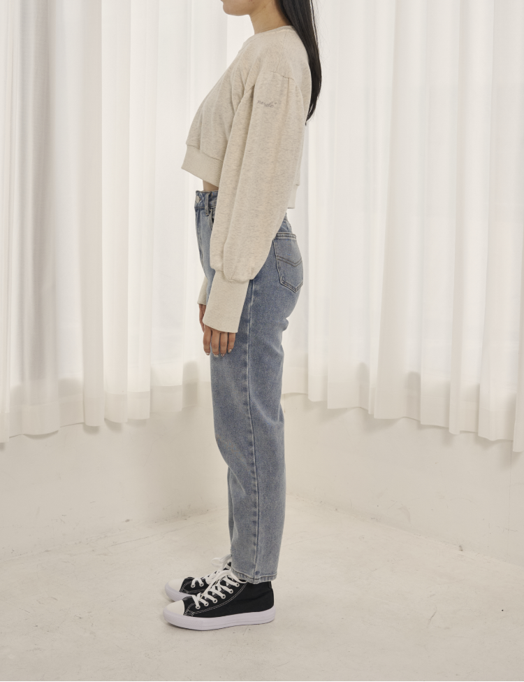 NE MULE" mini sweatshirt & camisole one-piece