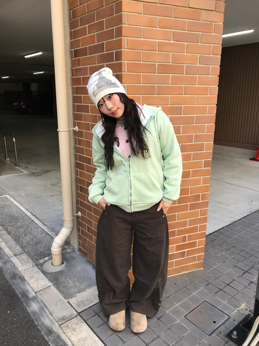 ライトグリーンジップパーカー DPB89221