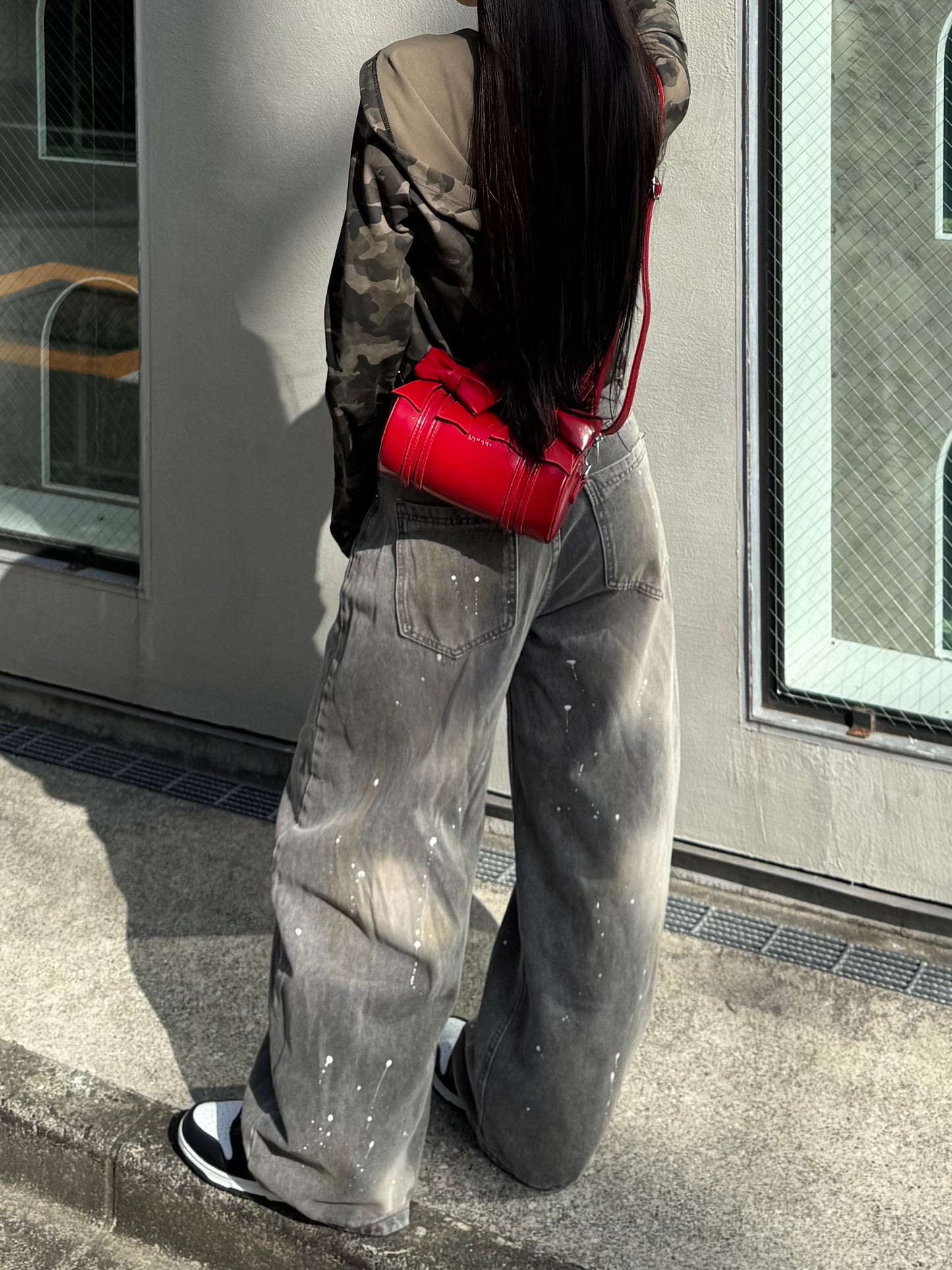 バルーンペイントデニムパンツ DPB86041