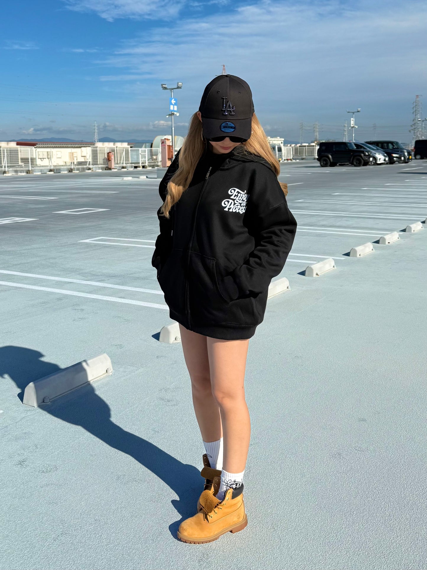 ユニセックスロゴジップパーカー DPB73565