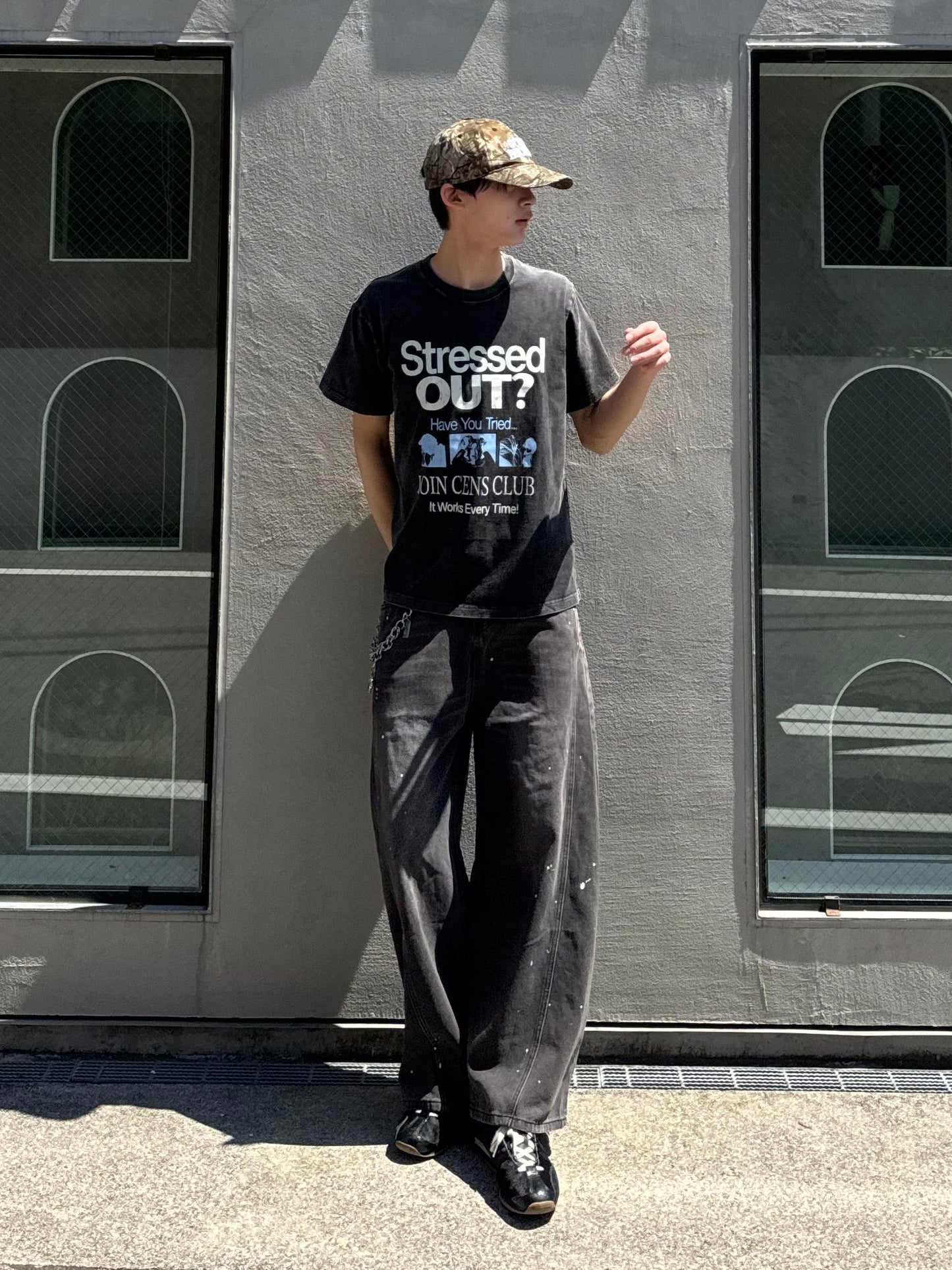 ペイントデザインデニムパンツ DPC05050