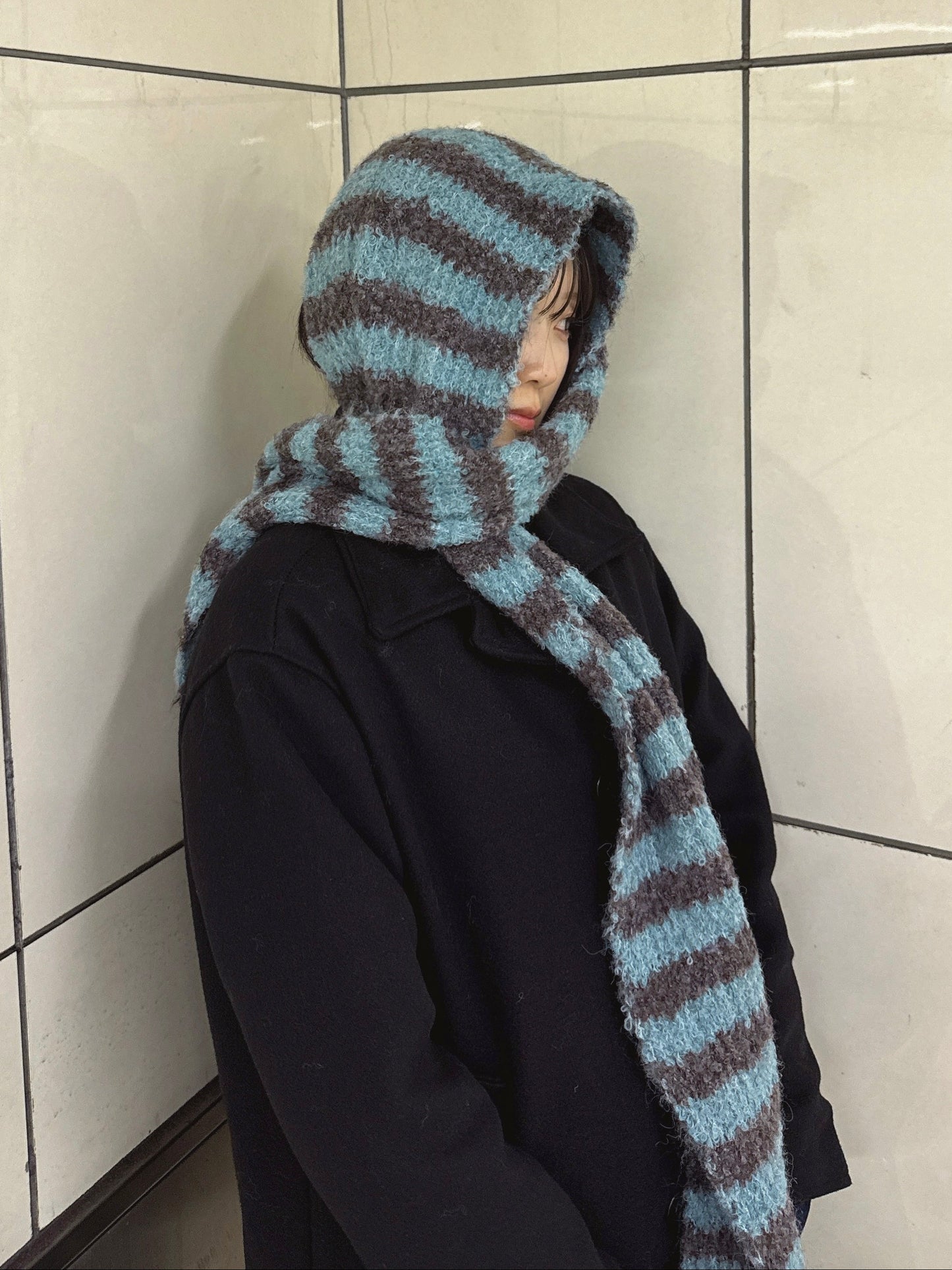 ボーダーニットマフラー DPB93057