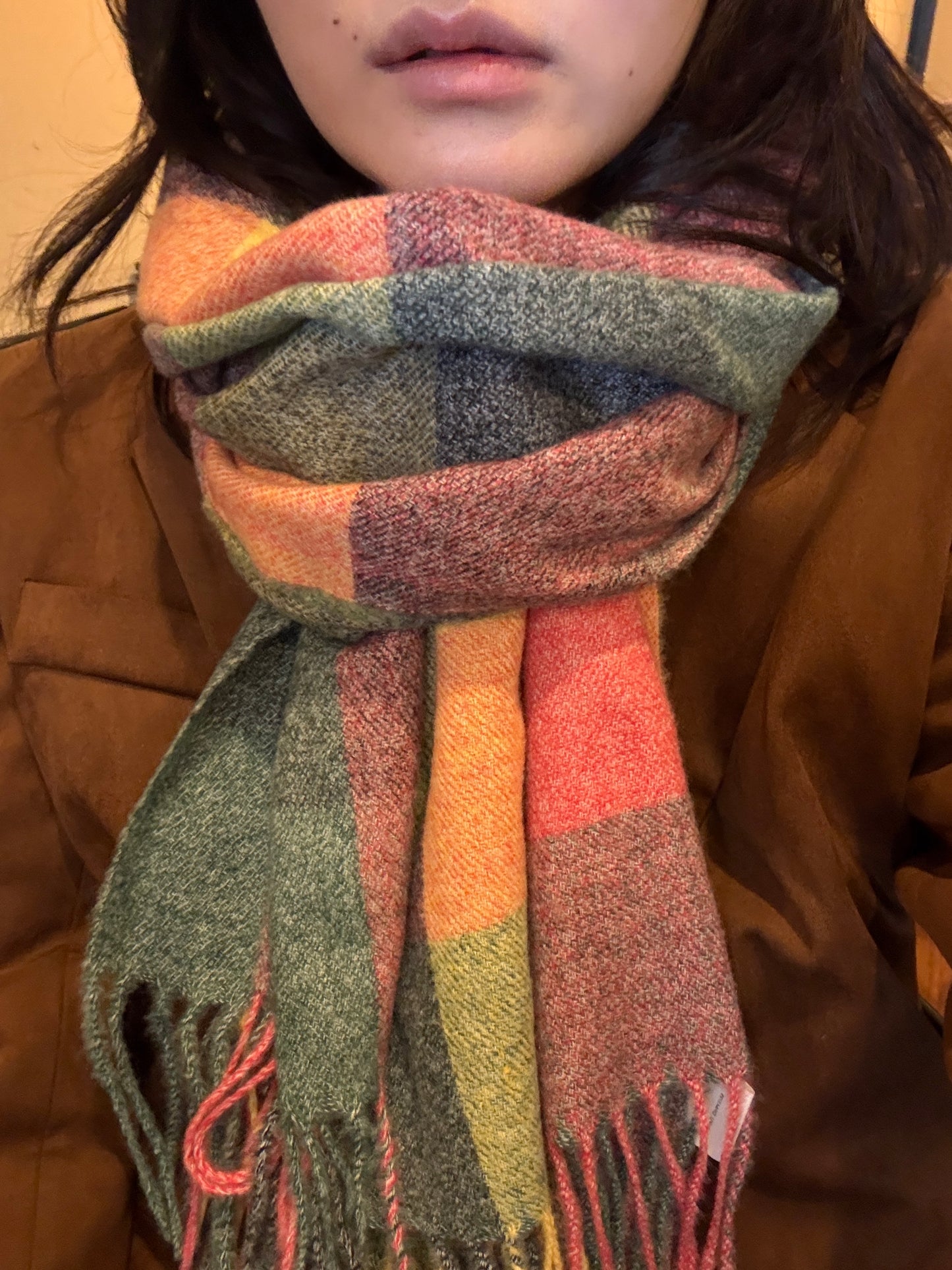 ブロックチェックマフラー DPA43728