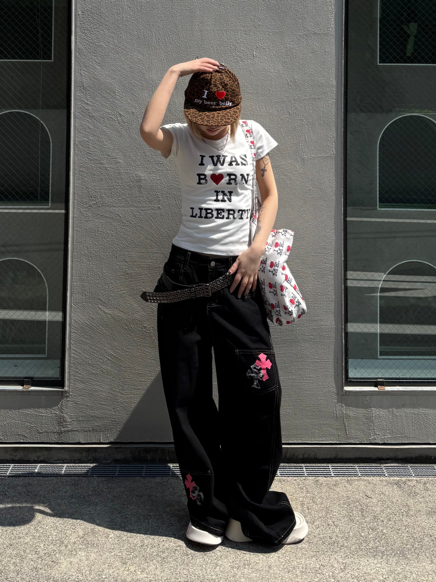 ハートロゴクロップドTシャツ DPB86261