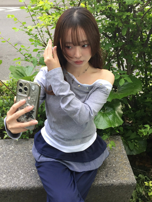 オフショルレイヤードフィットティー DPB94059