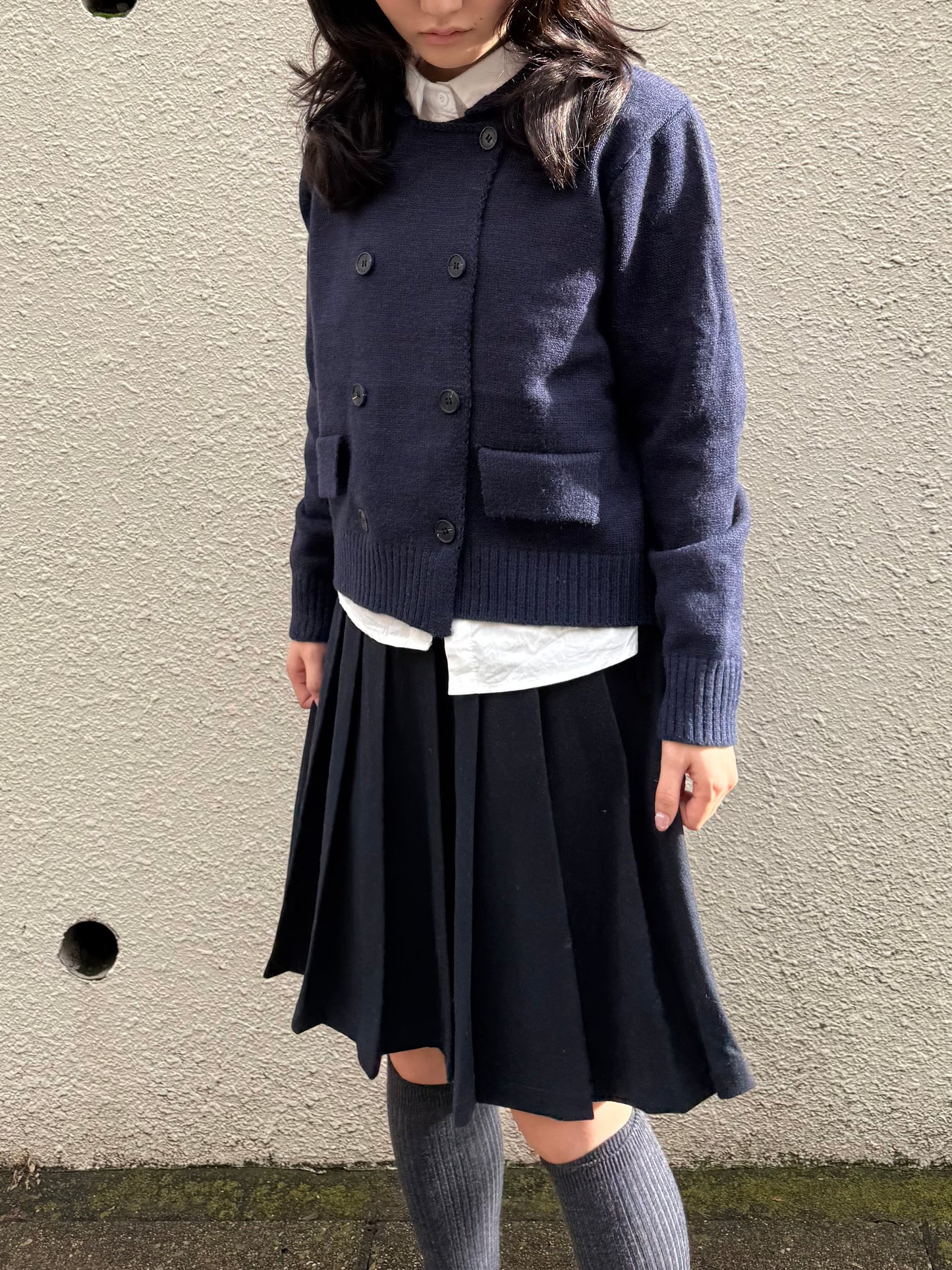 フロントプリーツミニスカート DPA43725