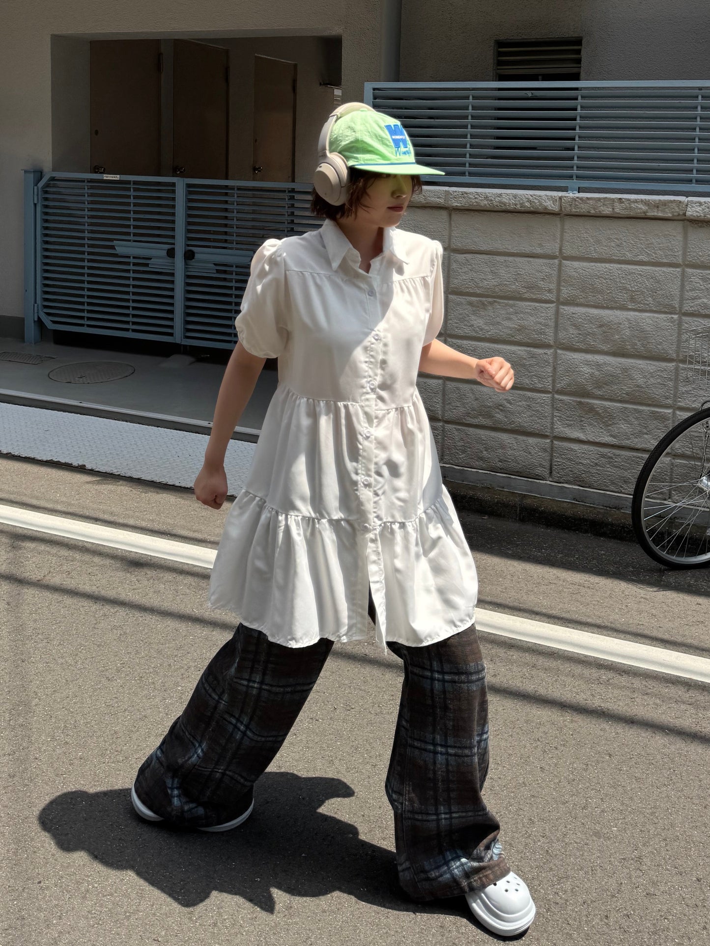 ギャザーシャツワンピース DPB91172