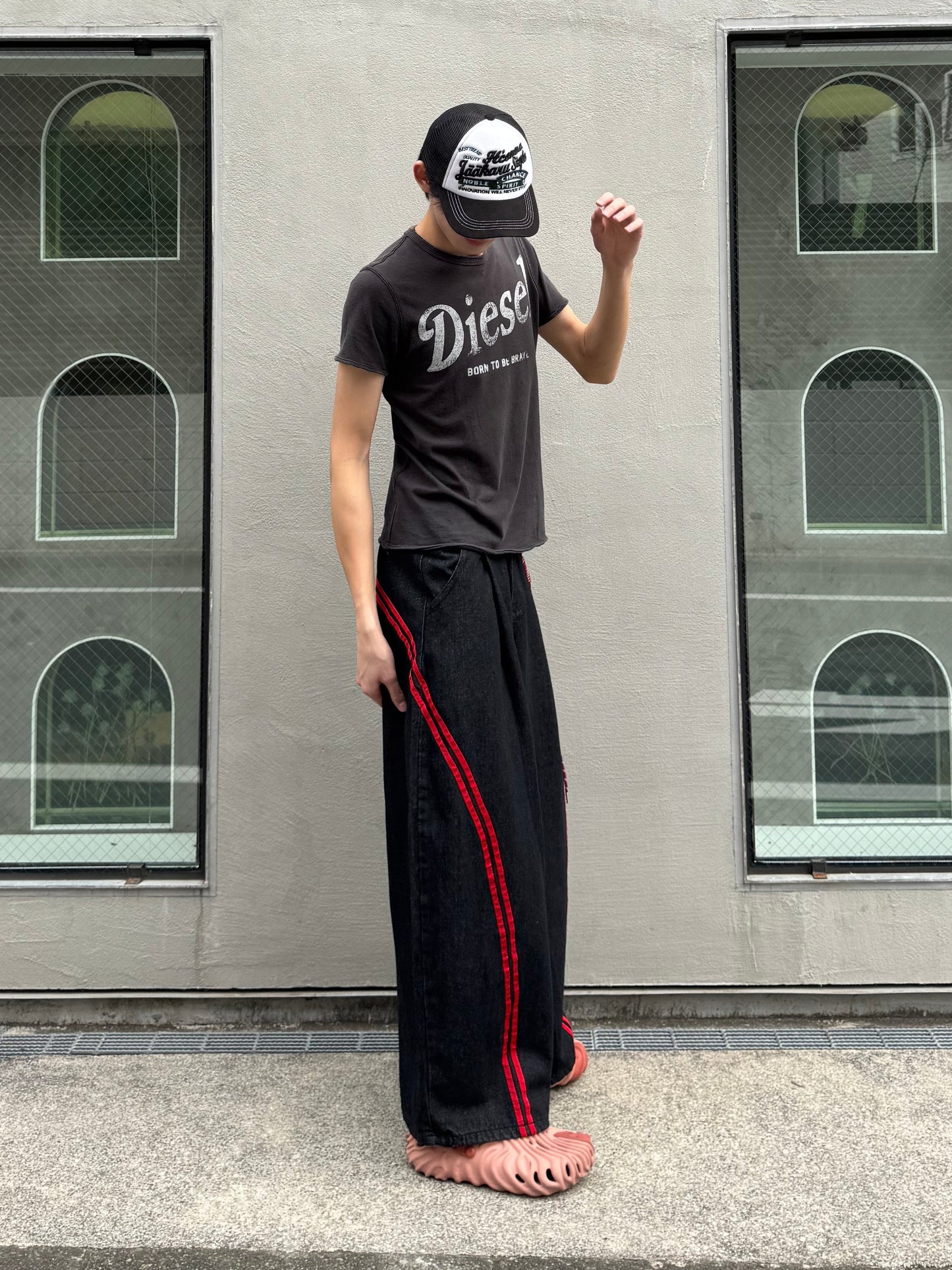 ウエストレイヤードデニムパンツ DPC05035
