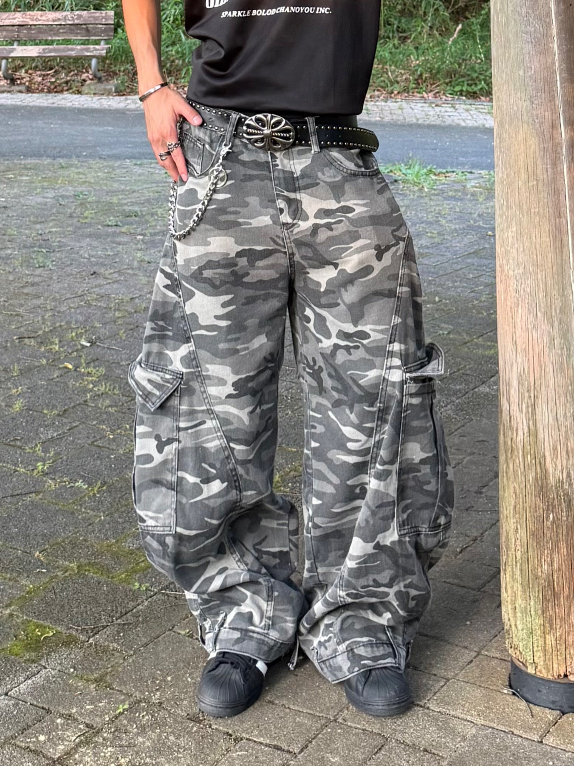 Kenshin_カモフラオーバーデニムパンツ DPB73348