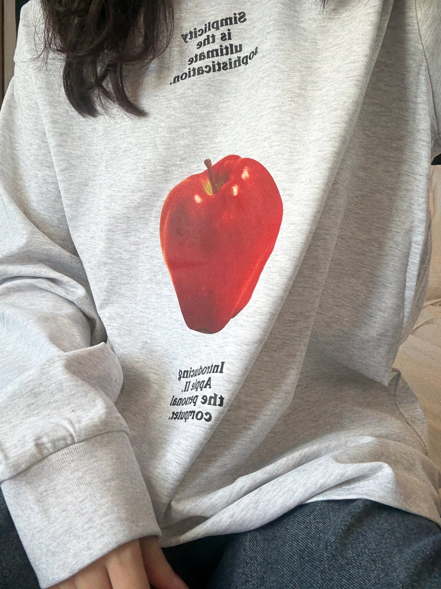 アップルオーバーサイズTシャツ DPA43771