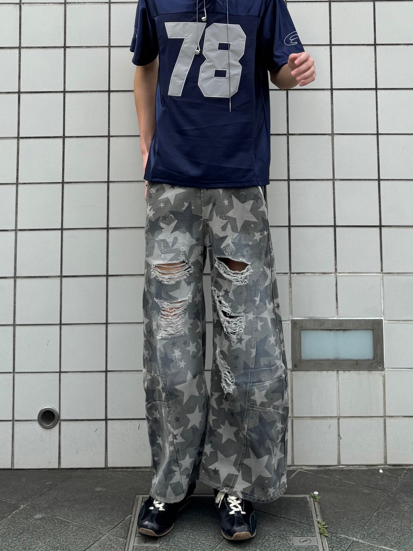 スターダメージデニムパンツ DPC05033