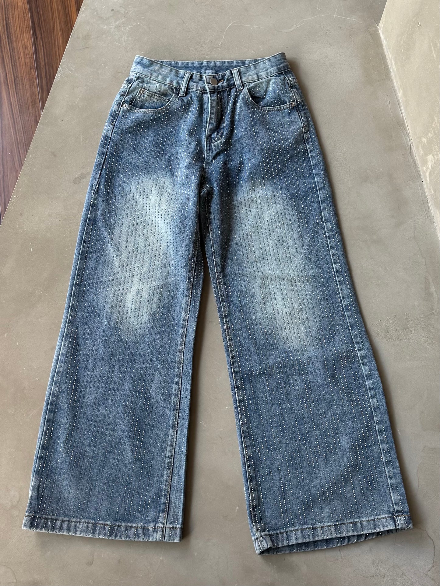 グリッターストーンデニムパンツ DPB86207