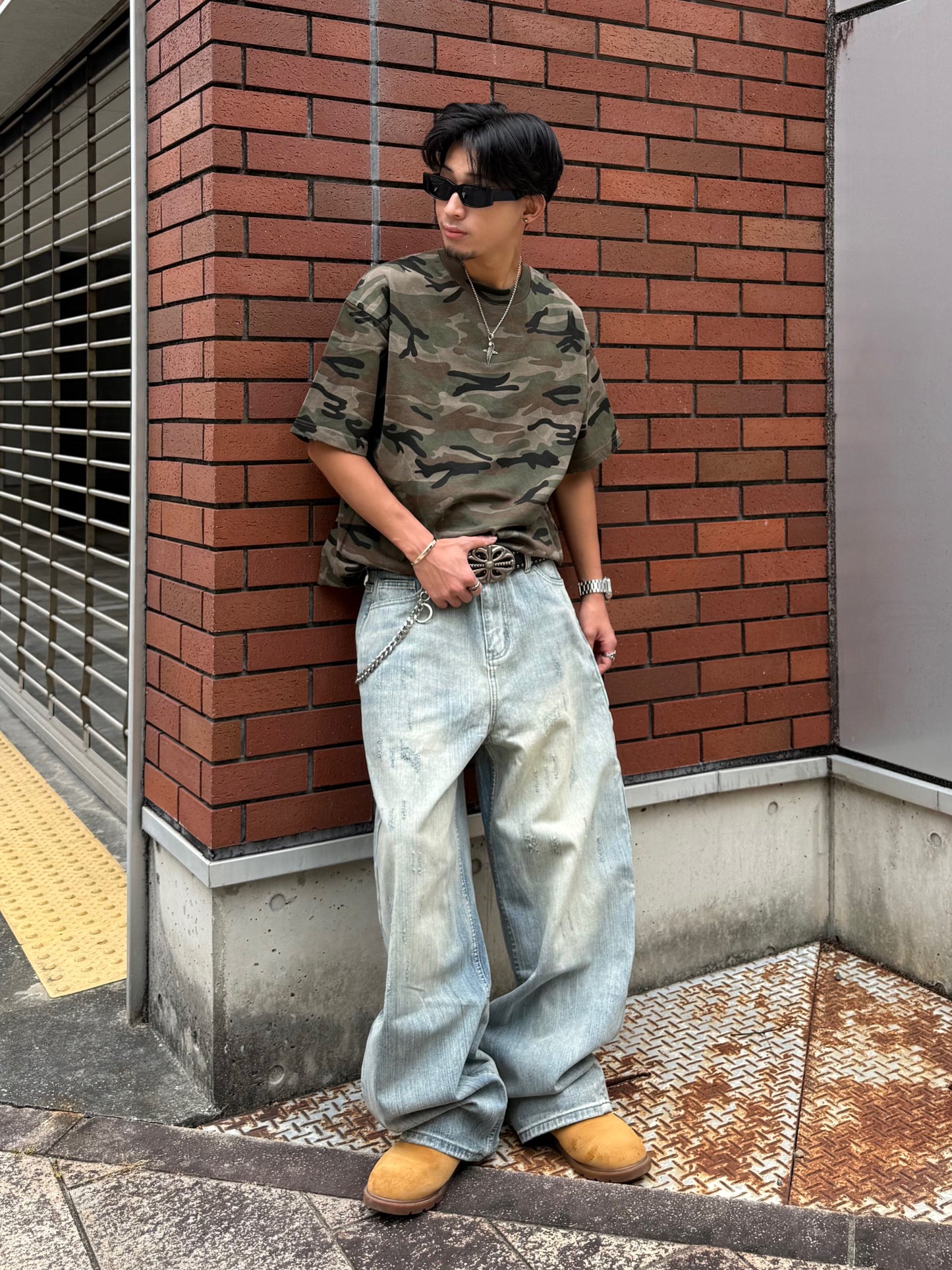 カモフラオーバーTシャツ DPB90228