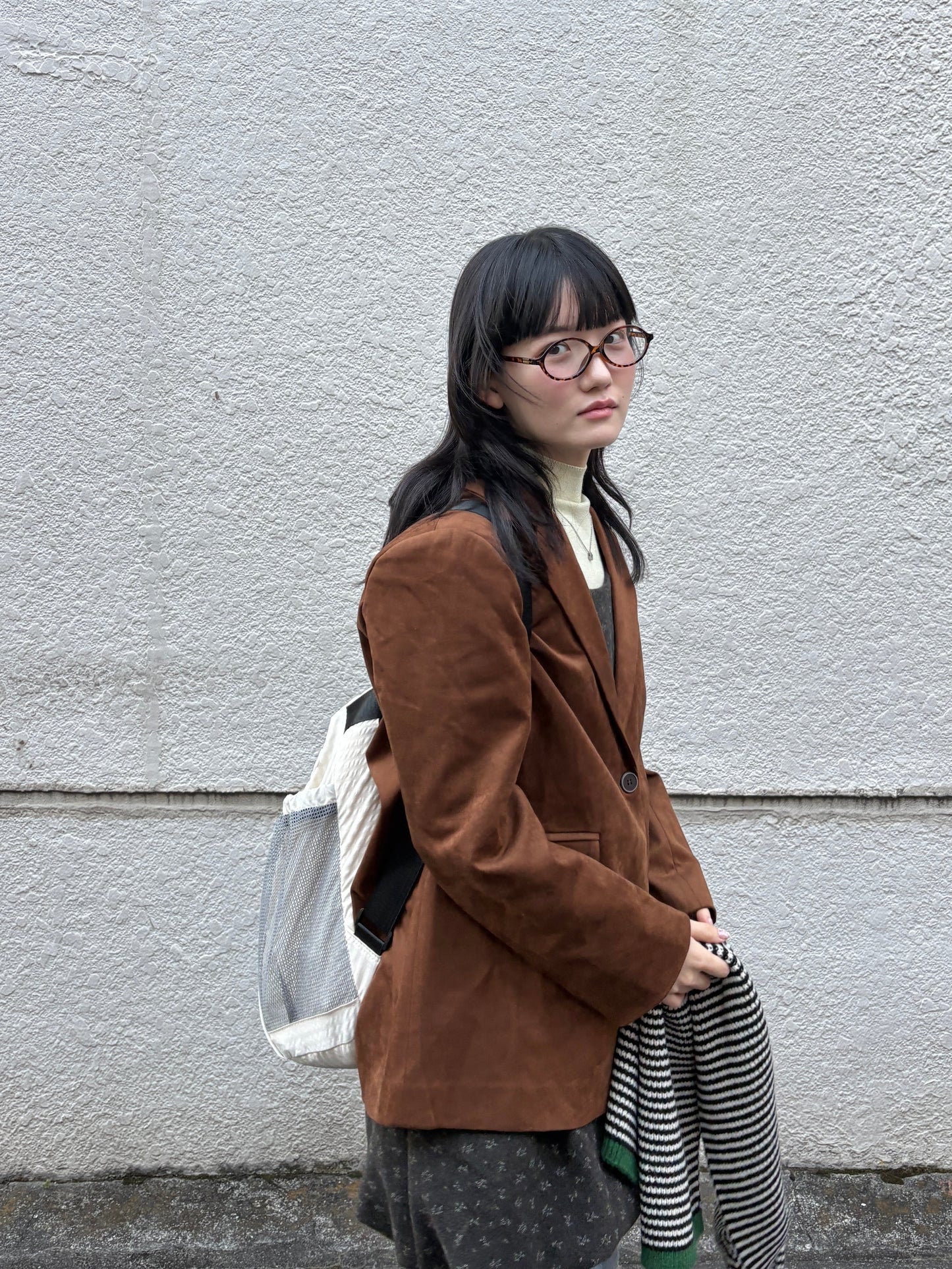 スエードライクテーラードジャケット DPA43723