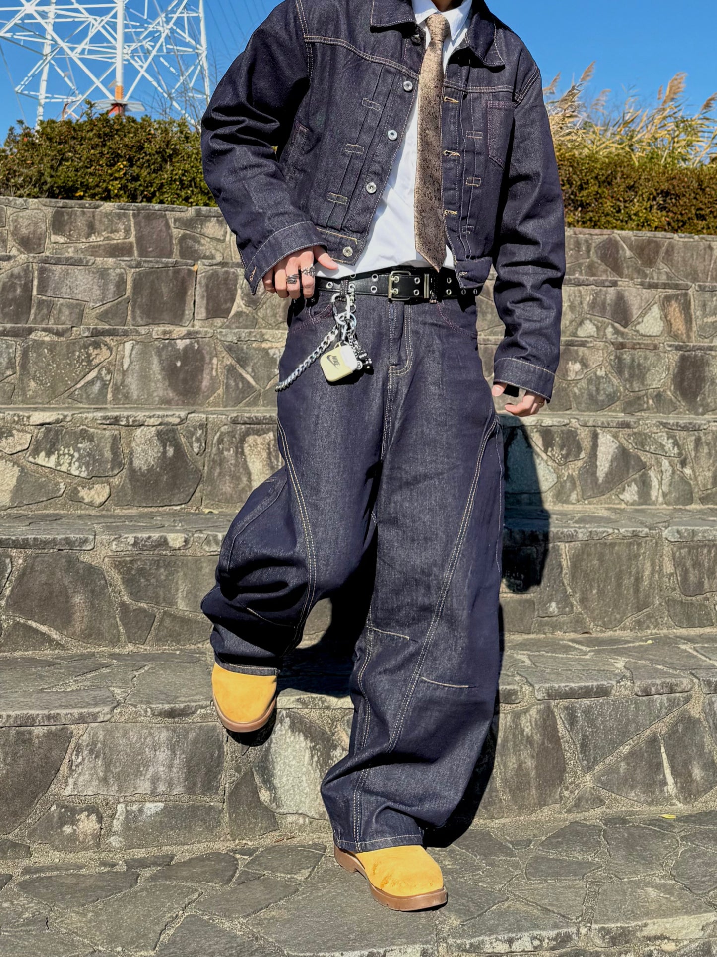 セットアップステッチデニムパンツ DPB90153