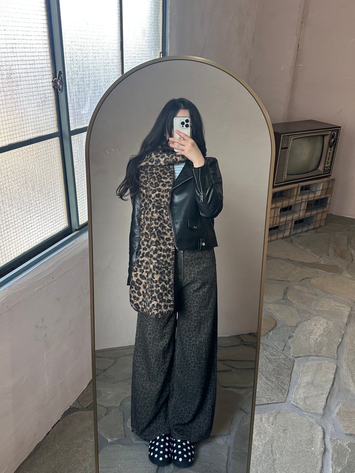 レオパードデニムパンツ DPB95068