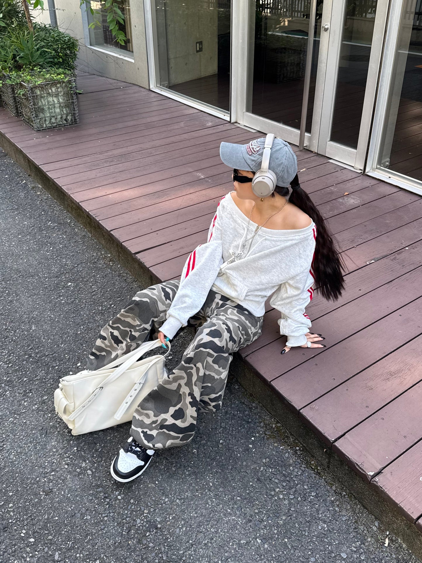 バギーカモフラデニムパンツ DPB86113