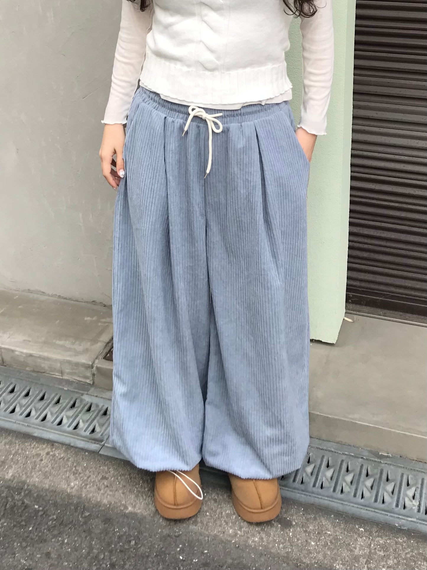 コーデュロイタックワイドパンツ DPB89176