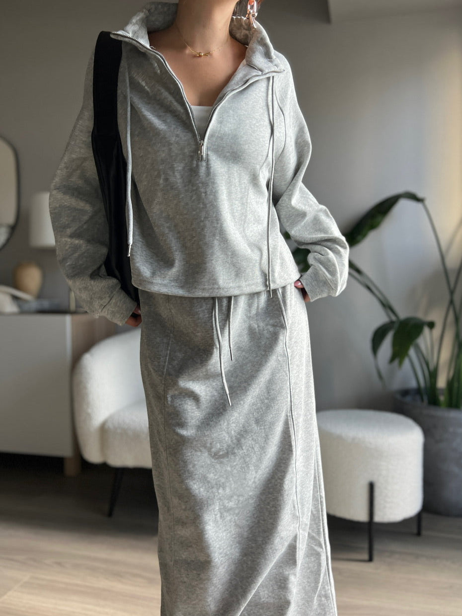 スタンドカラースウェットパーカー DPB56327