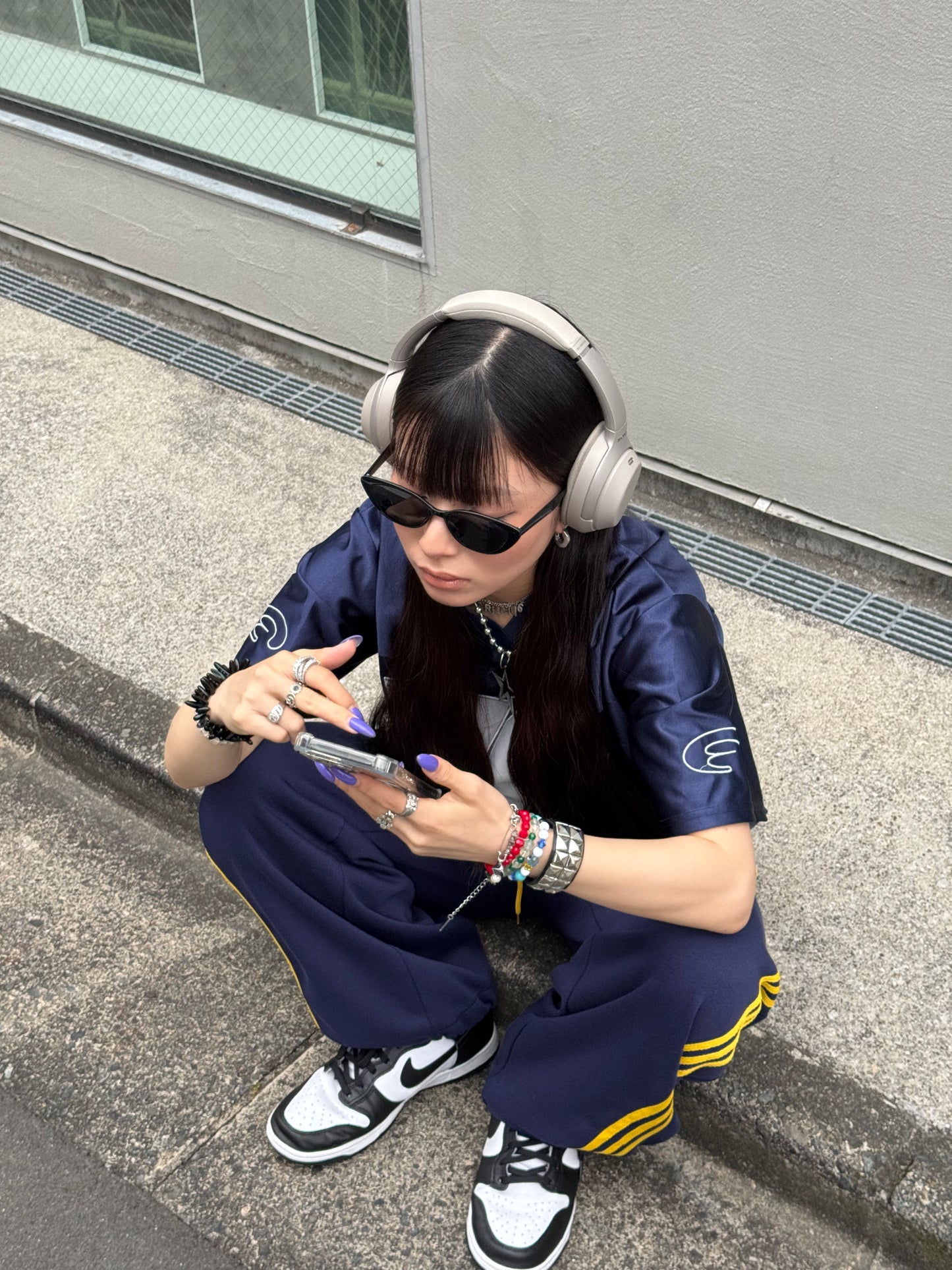 VネックナンバーTシャツ DPB86062