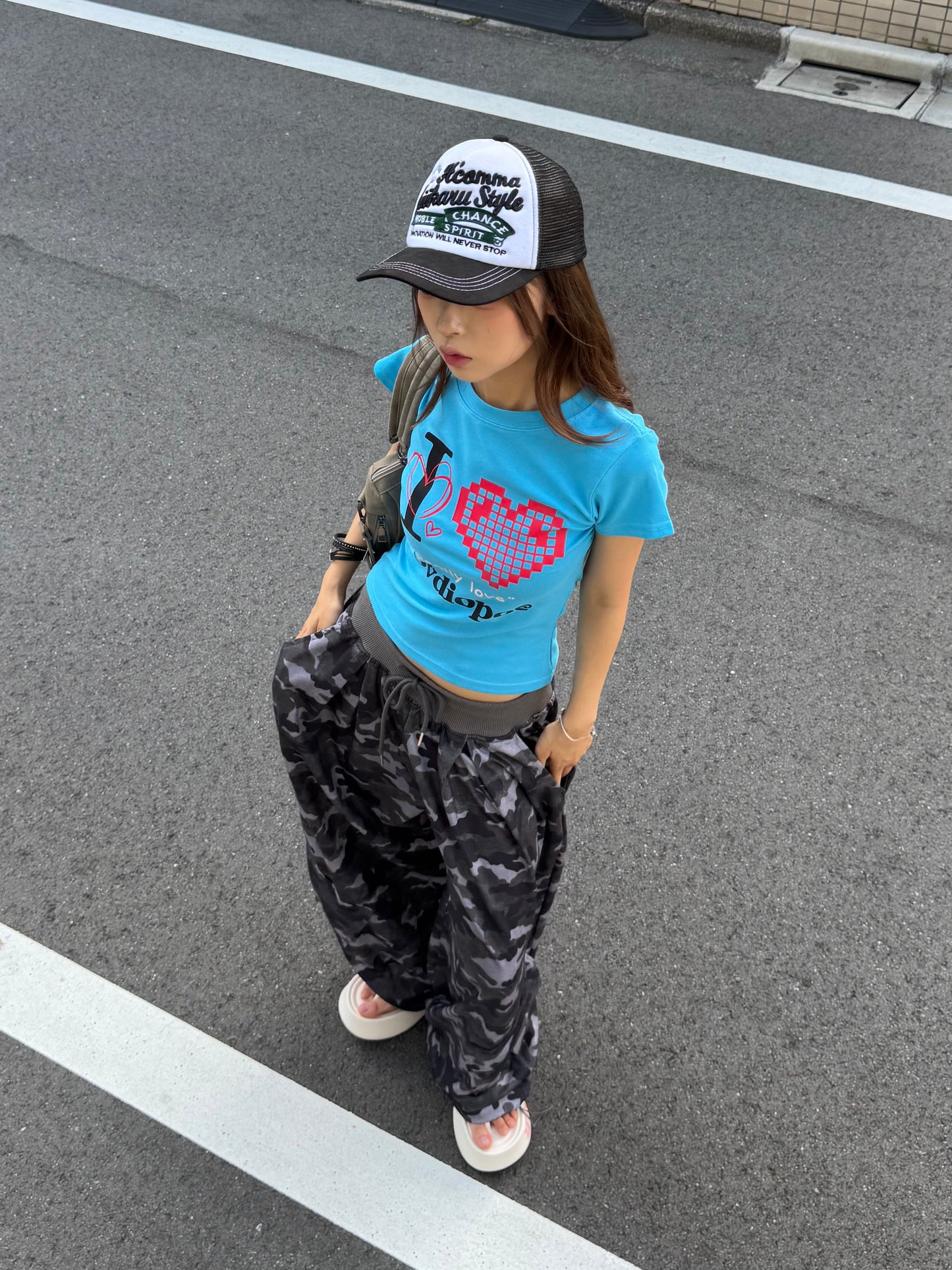 カモフラバギーカーゴパンツ DPB86093
