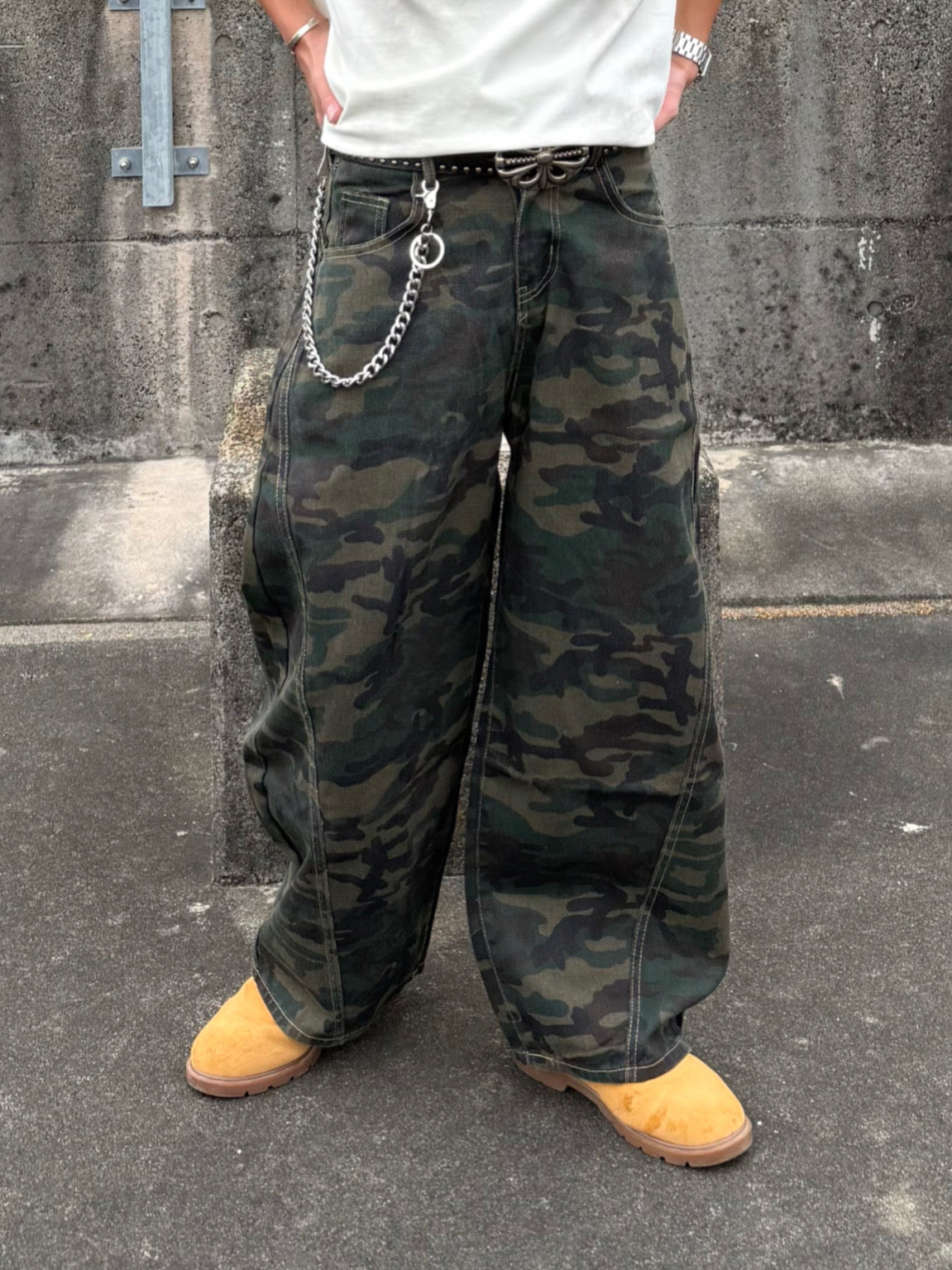 【即納】カモフラカーブシルエットパンツ DPB90226S