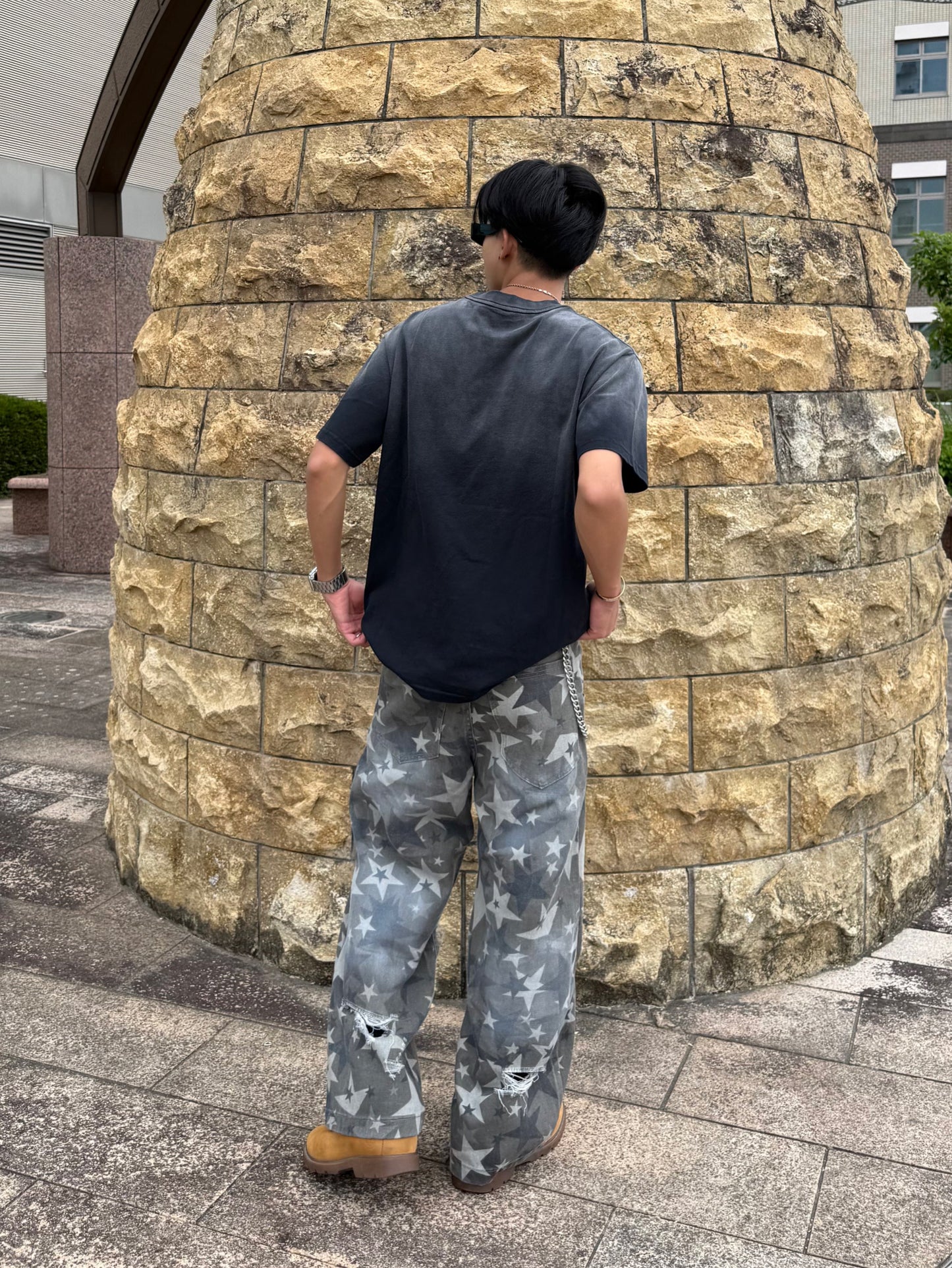 カモフラスターダメージカーブパンツ DPB90225