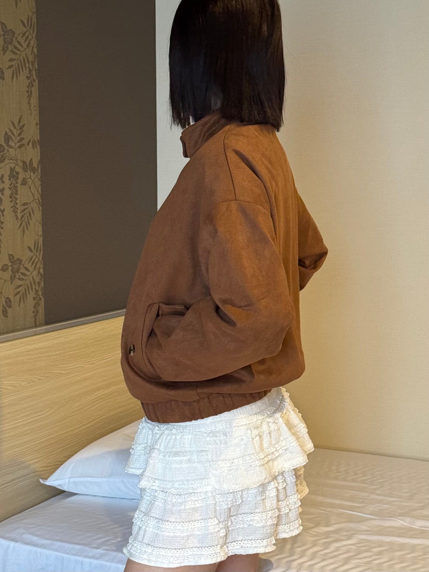 ブラウンスウェードジャケット DPB93022