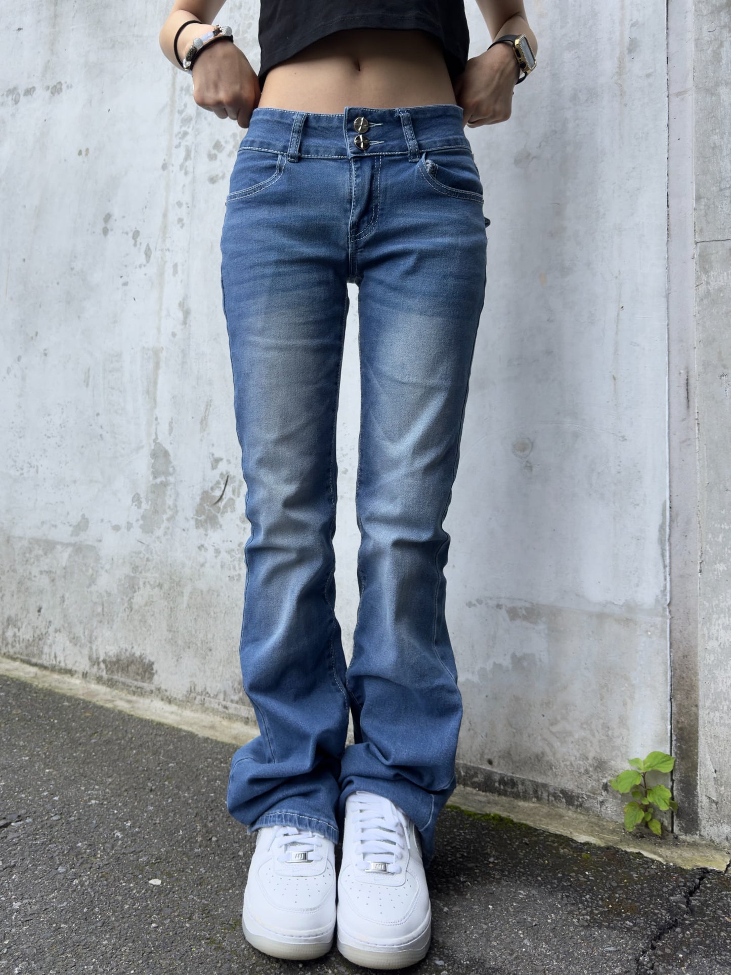 ローライズレースデニムパンツ DPB42396