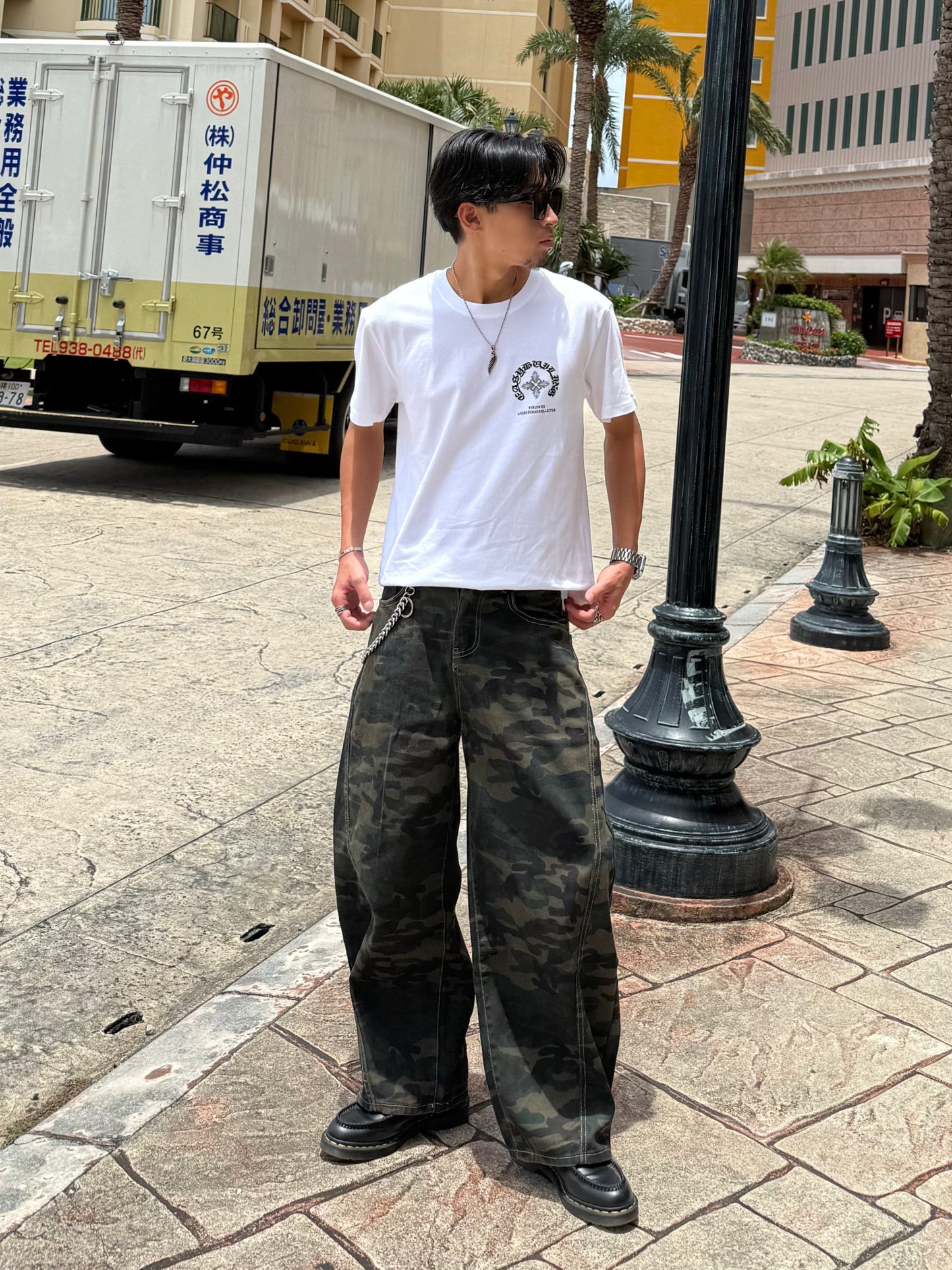 カモフラカーブシルエットパンツ DPB90226
