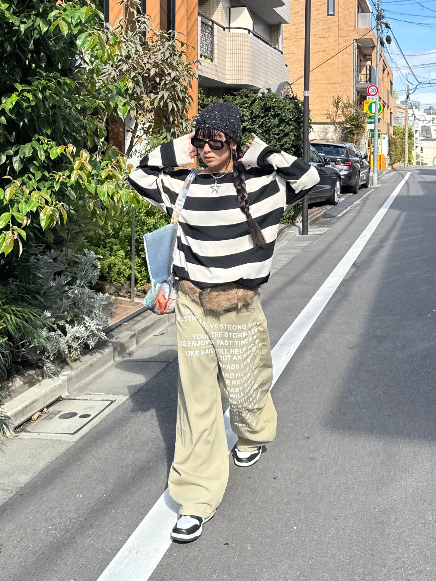 ボーダーロングスリーブTシャツ DPB86140