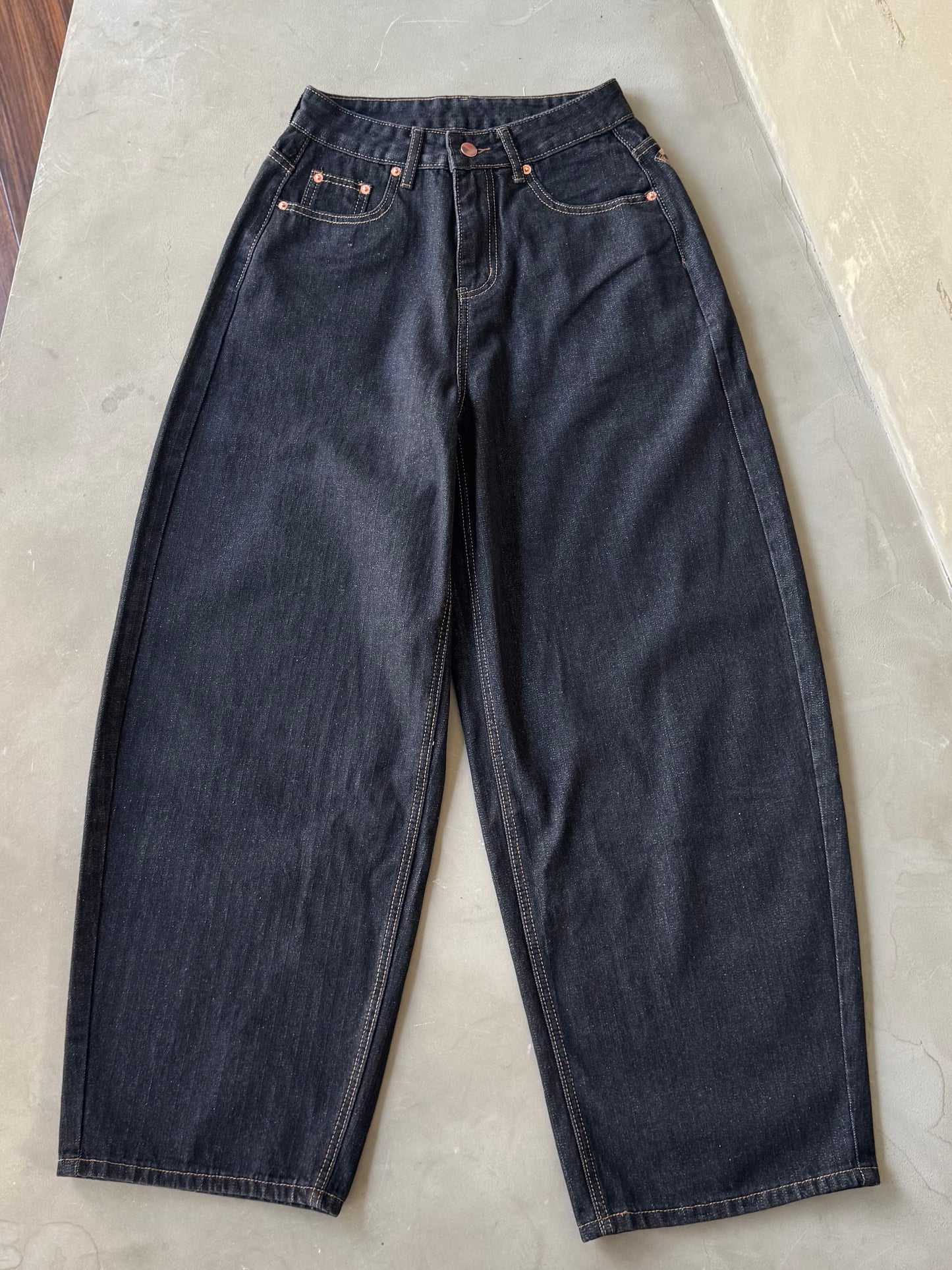 バックレオパードロゴデニムパンツ DPB86183