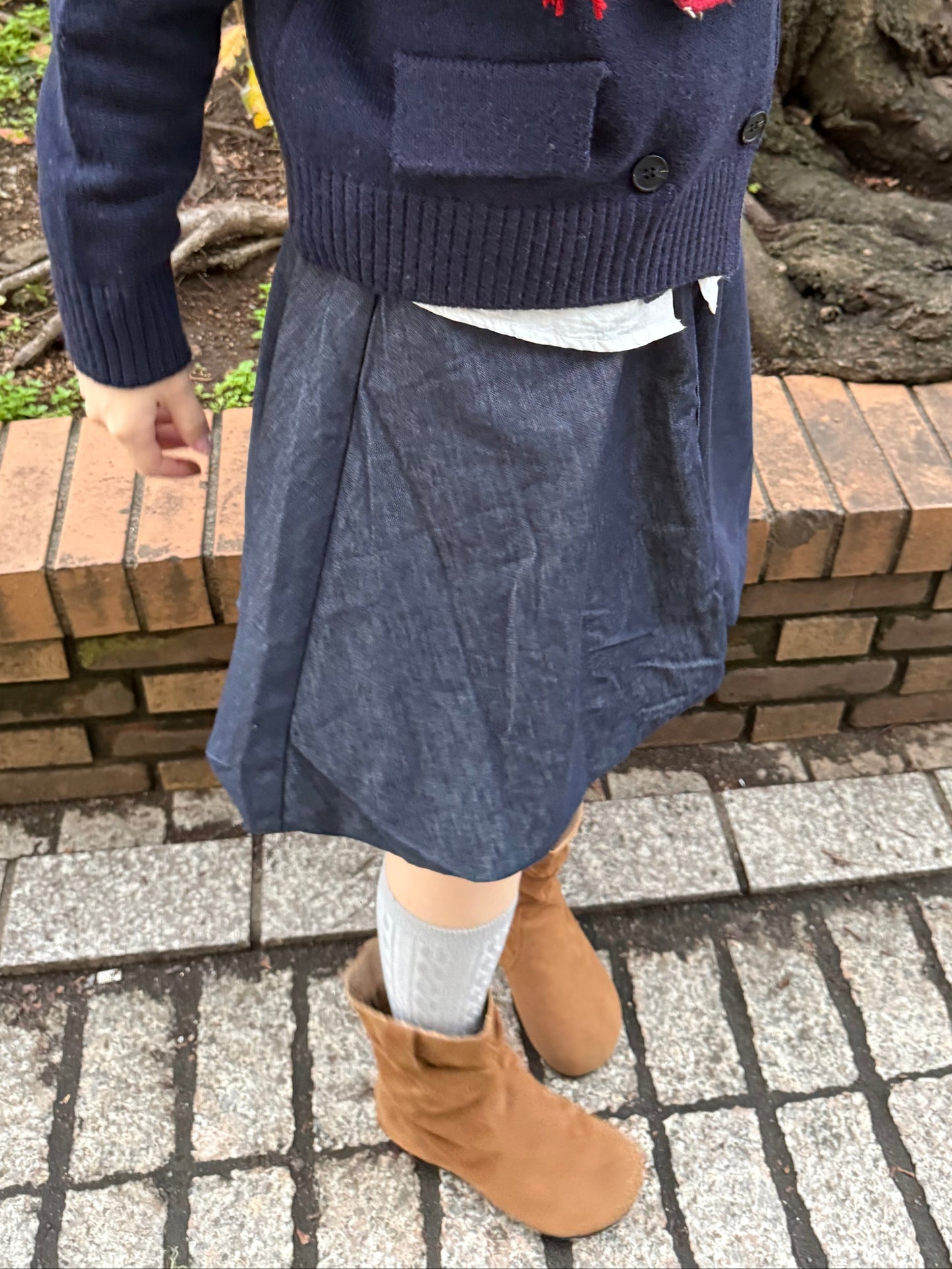 バルーンデニムミディアムスカート DPA43713