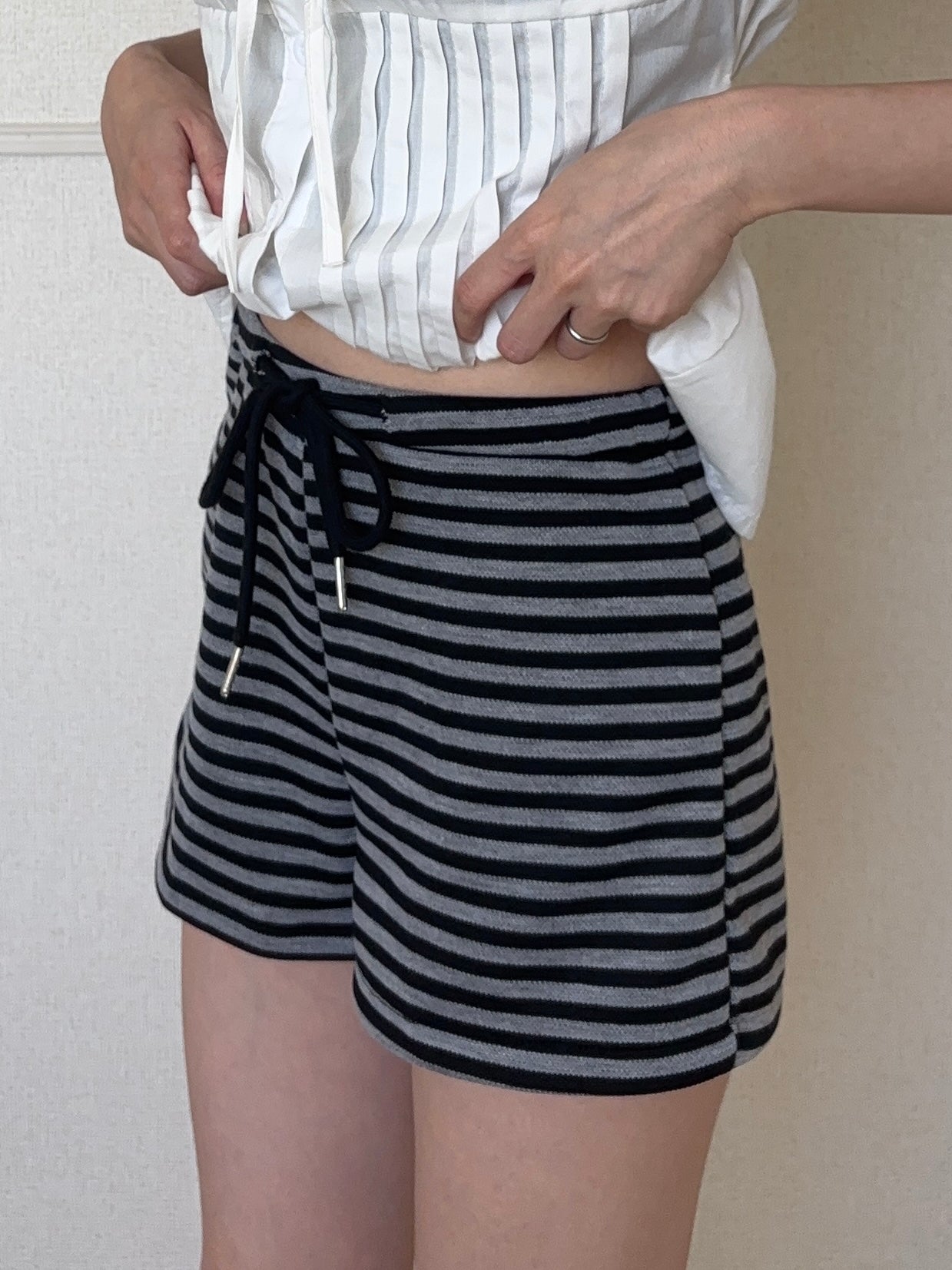 ボーダースウェットショートパンツ DPB88255