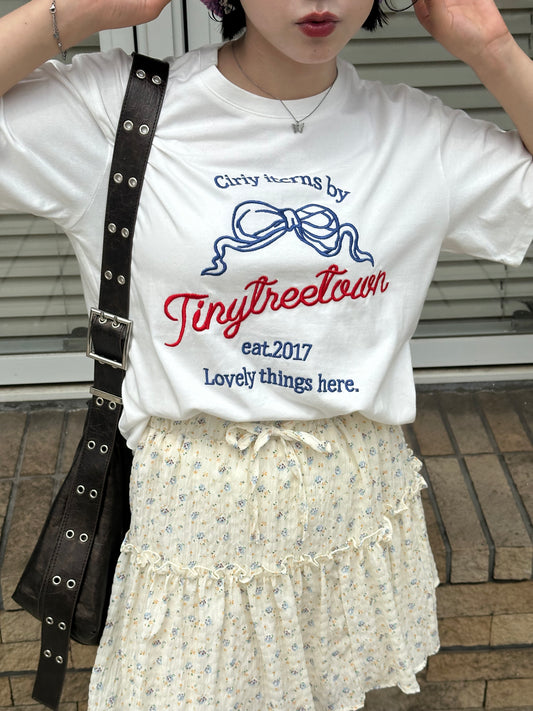 リボン刺繍Tシャツ DPB76041