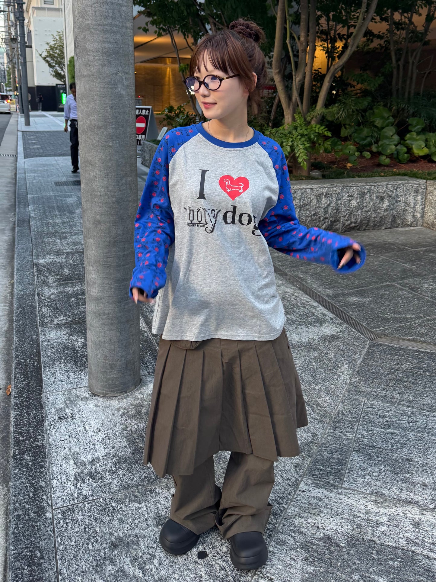 dogラグランTシャツ DPB85332