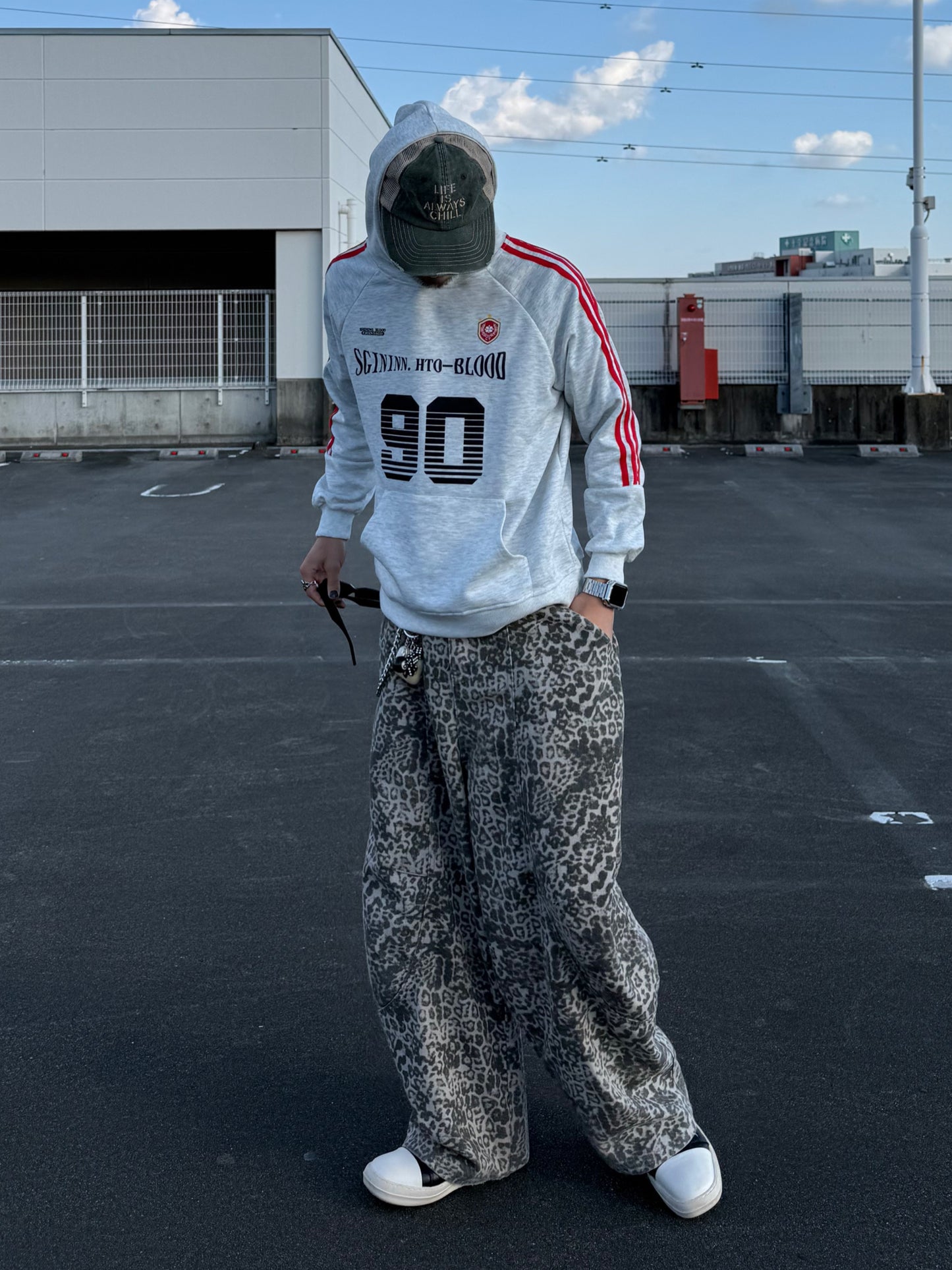 ラインロゴパーカー DPB90090