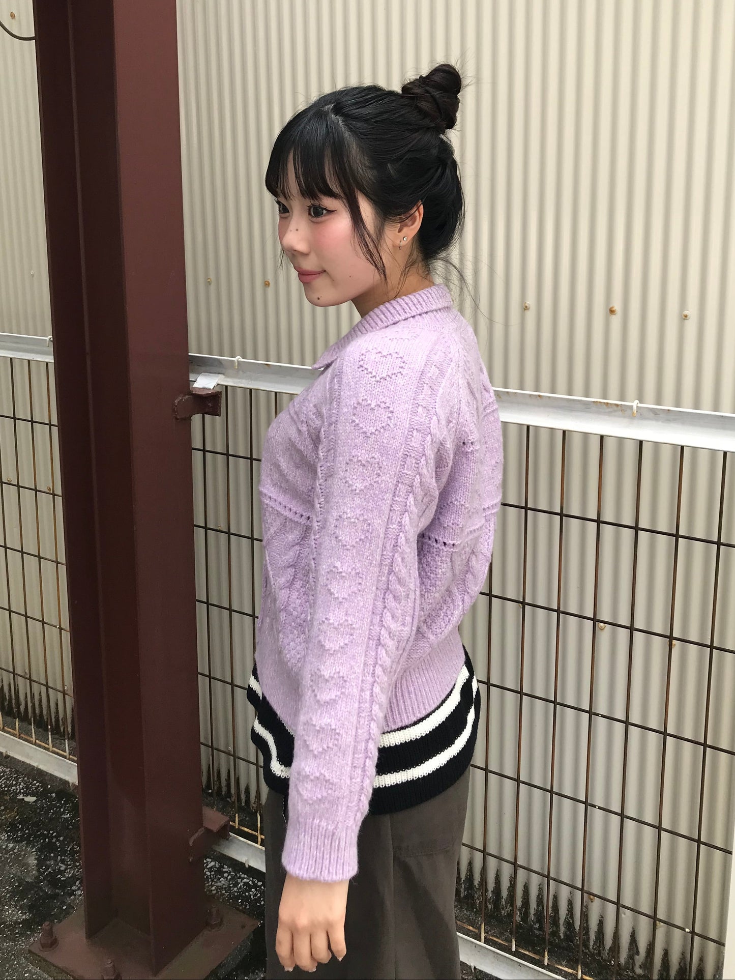 ニットカラーカーディガン DPB89218