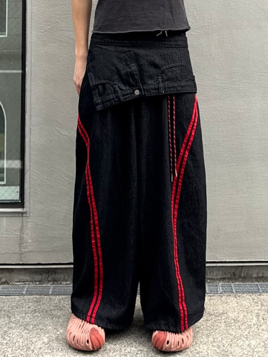ウエストレイヤードデニムパンツ DPC05035