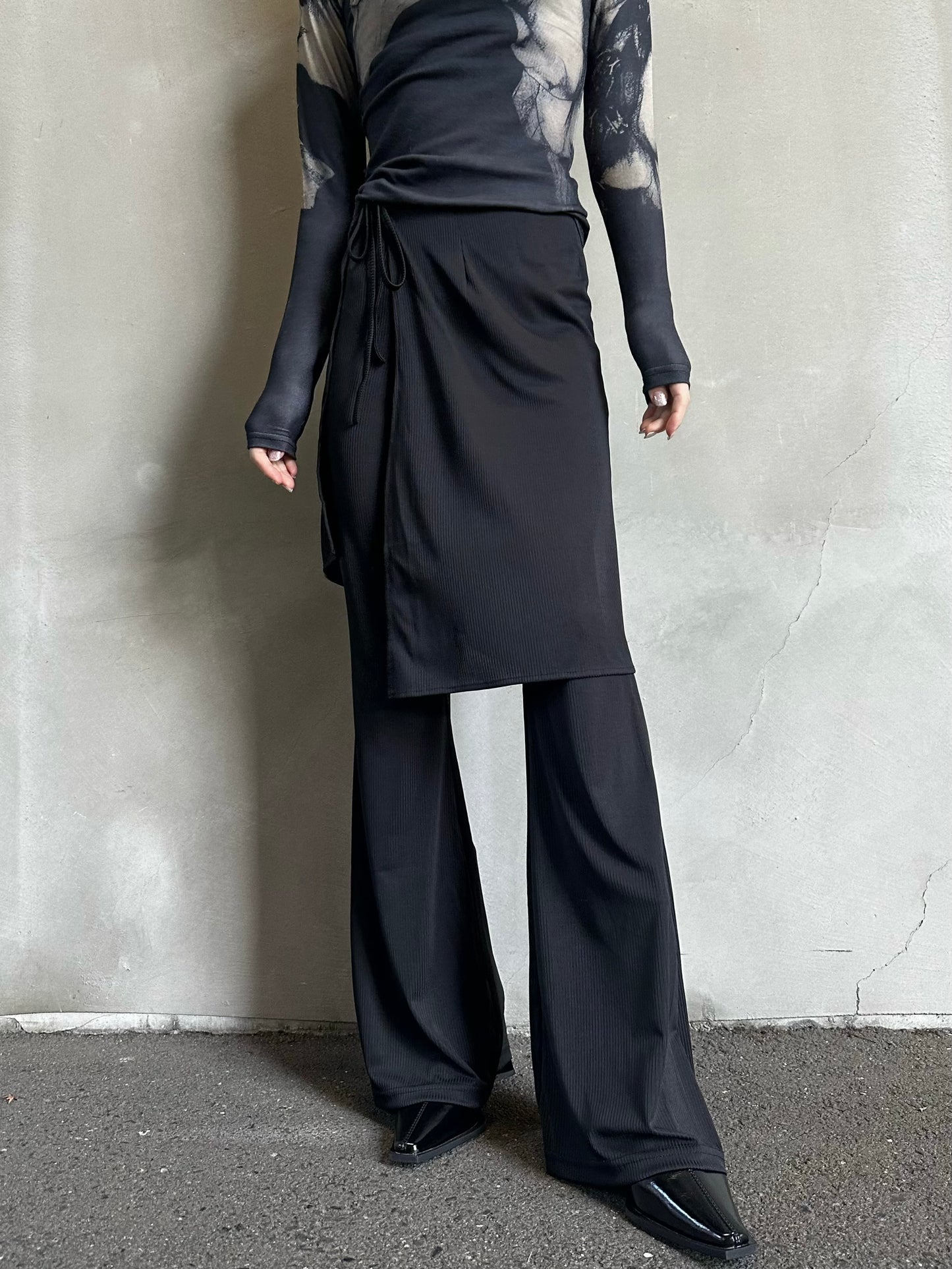 ブーツカットスカートパンツ DPB26660