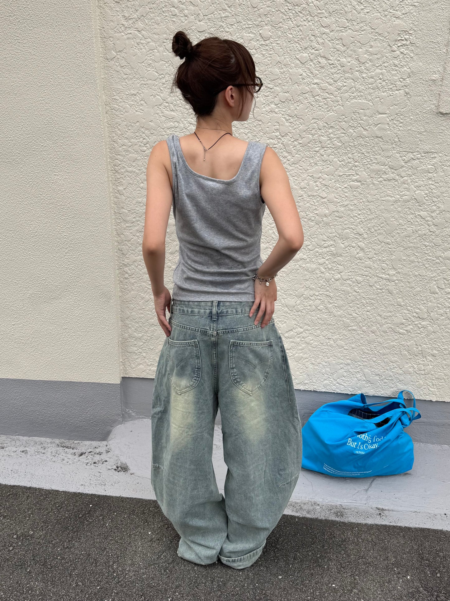 ウォッシュバルーンデニムパンツ DPB85274
