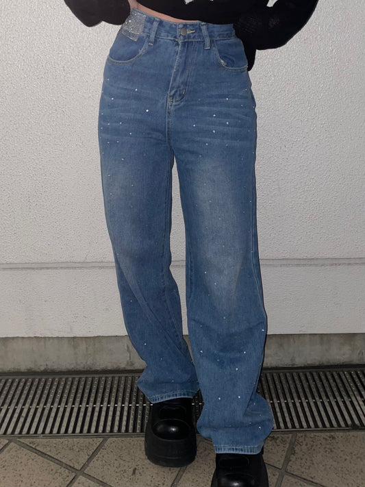 ストーンデニムパンツ DPB74118