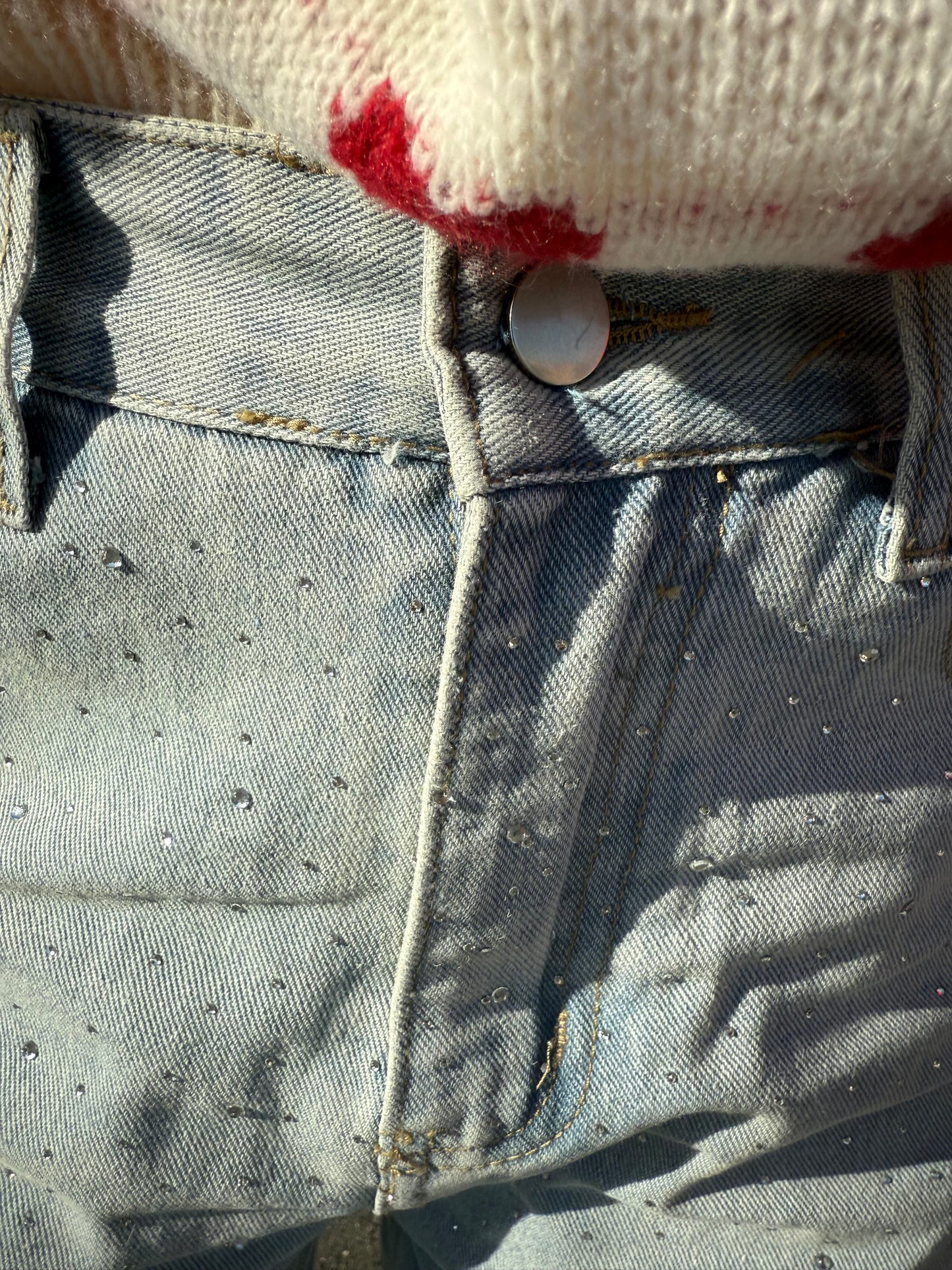 ストーンハイウエストデニムパンツ DPB73515