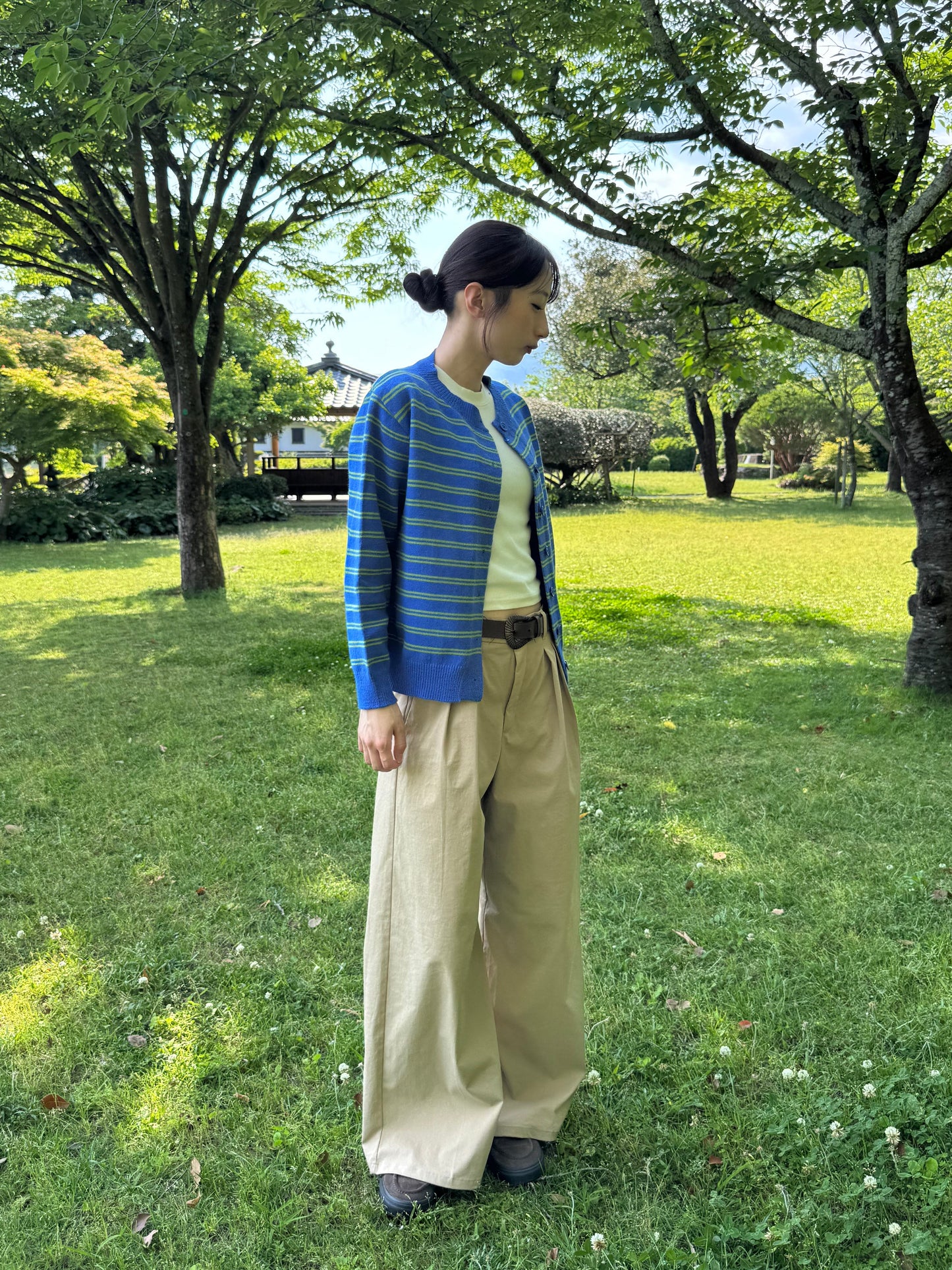 ボーダーカーディガン DPC07005