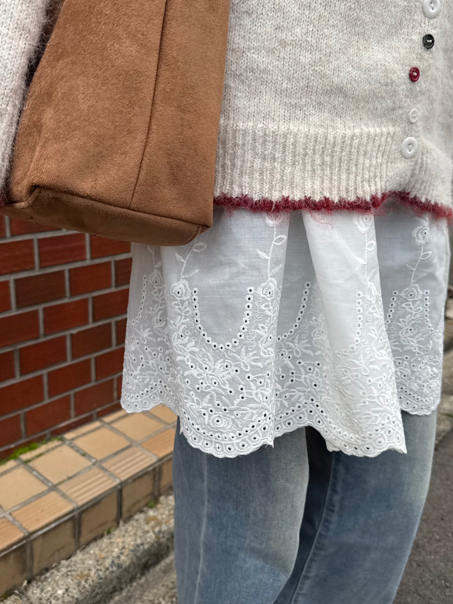 レースレイヤードキャミワンピース DPC03019