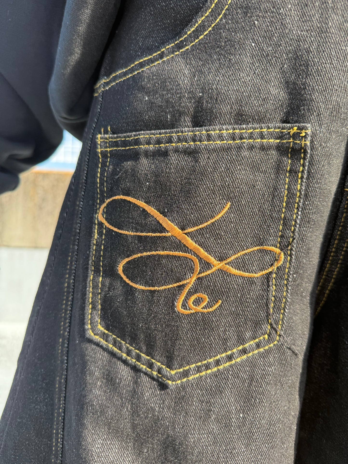 ポイントロゴワイドデニムパンツ DPB73601