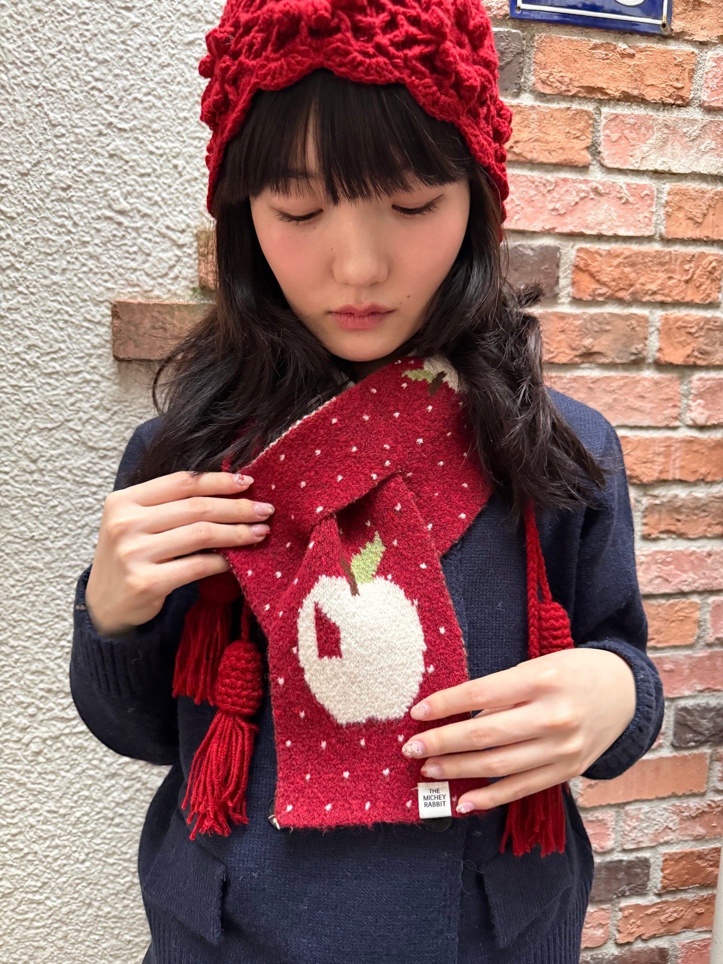 ホワイトアップルスカーフ DPA43750