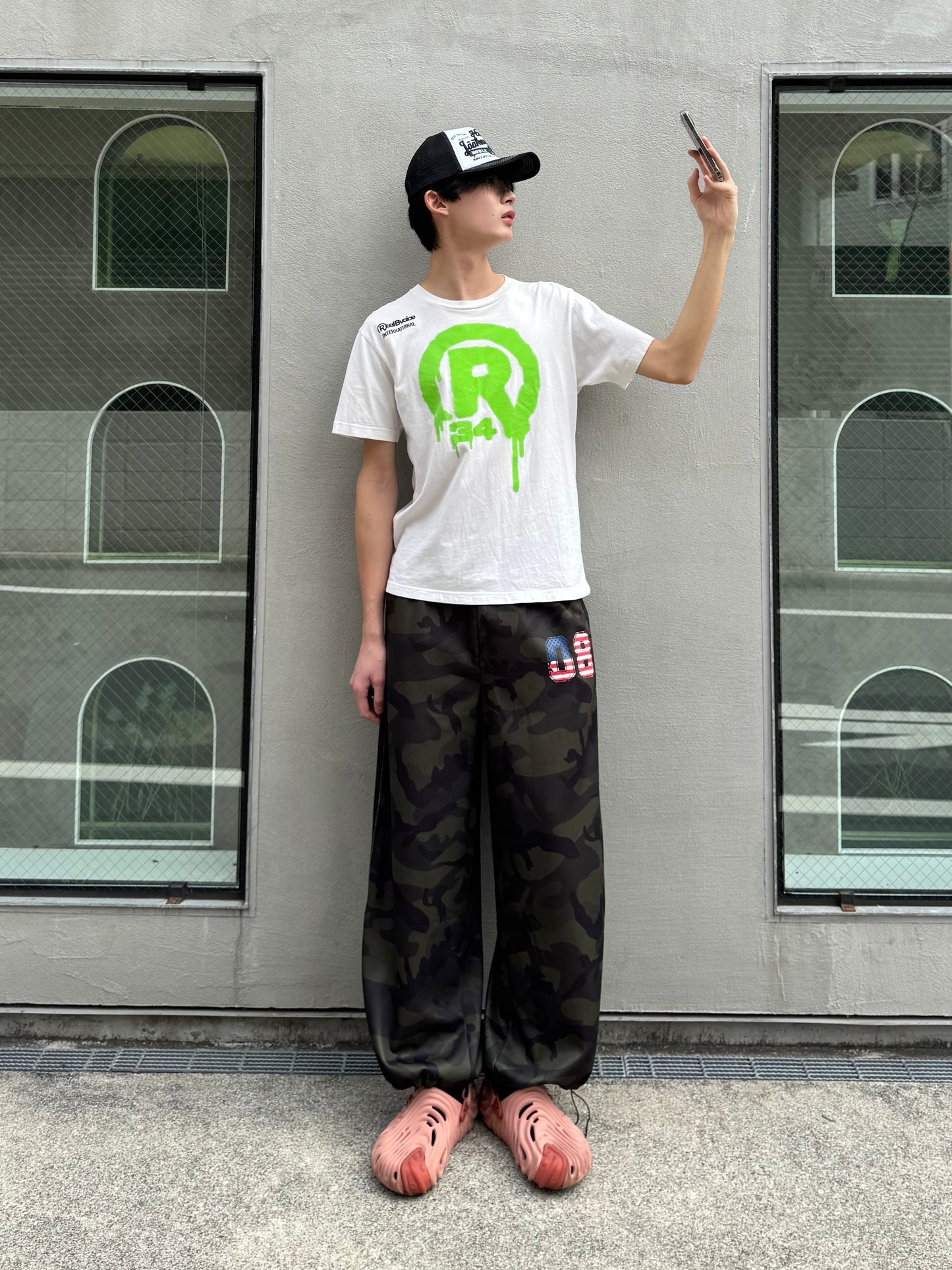 カモフラワイドスウェットパンツ DPC05008