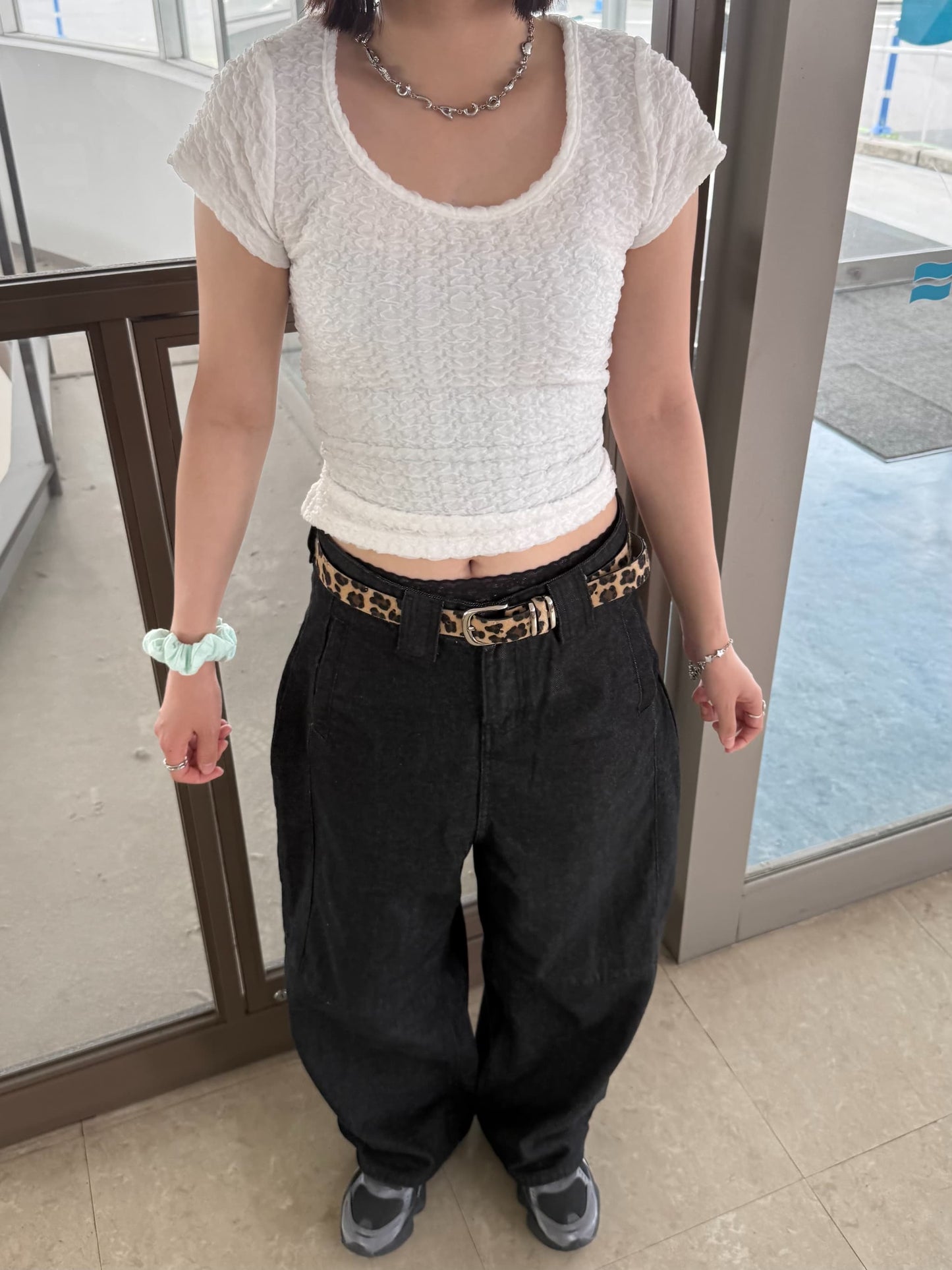 バックオープンリボンTシャツ DPB93129