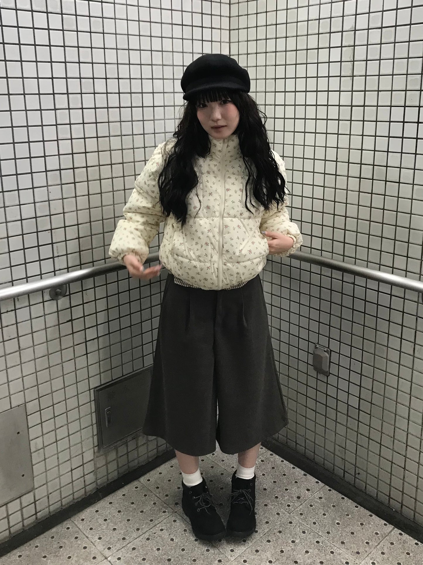 スモールフラワーパターンダウン DPB85436